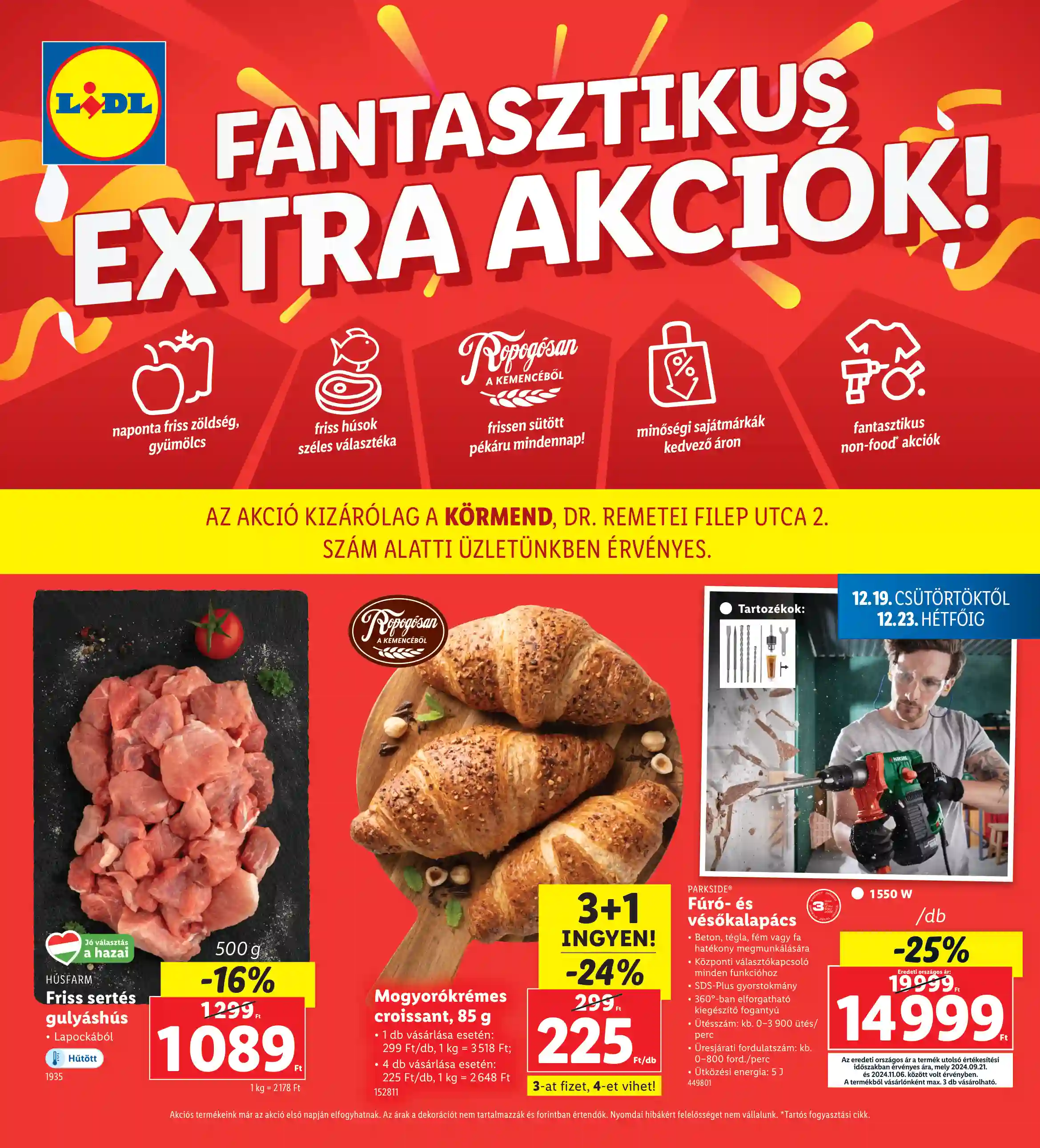 LIDL Regionális akciók – Körmend 51.hét
