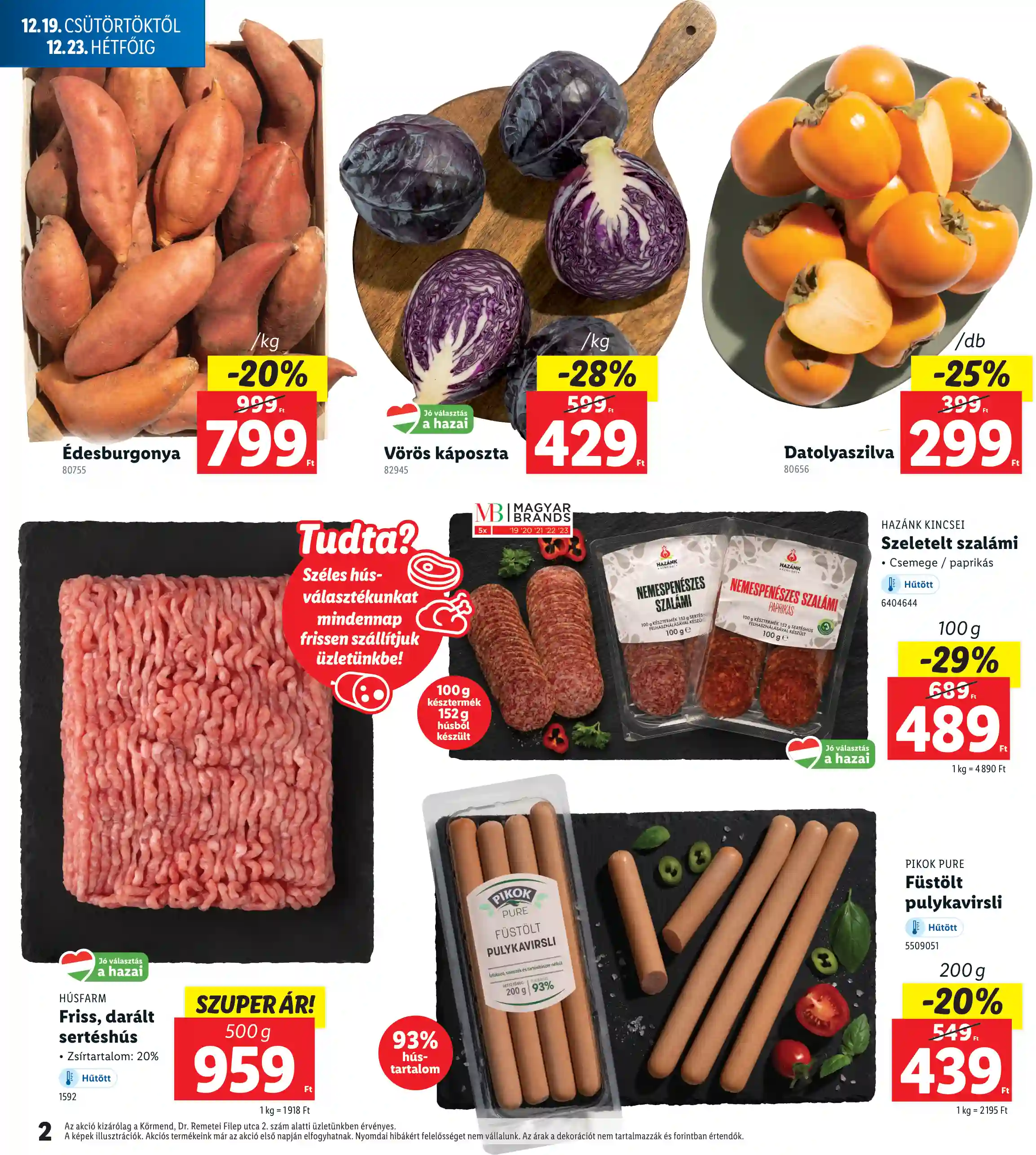 Lidl akciós újság 51. hét (Regionális akciók – Körmend) (2 oldal)