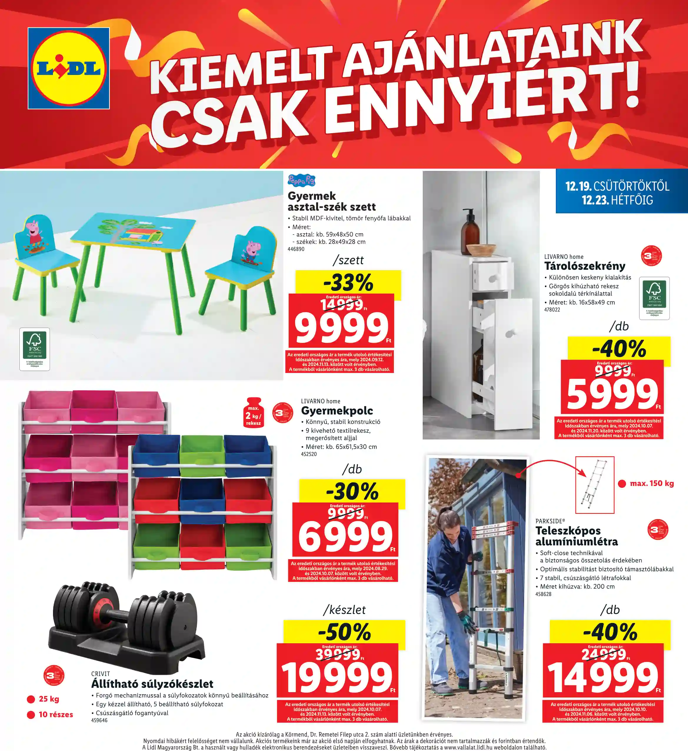 Lidl akciós újság 51. hét (Regionális akciók – Körmend) (4 oldal)