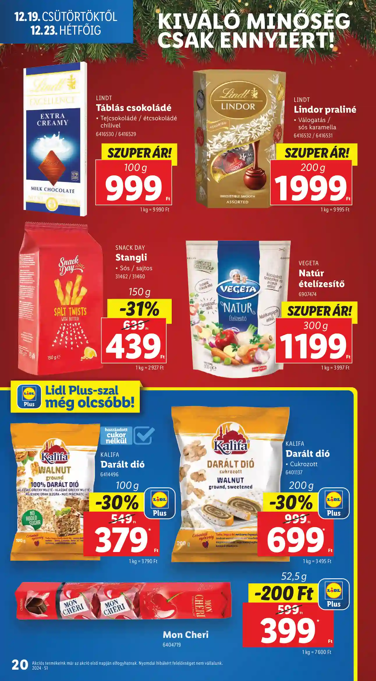 Lidl akciós újság 51. hét (Érvényes 12.19-től) (12 oldal)