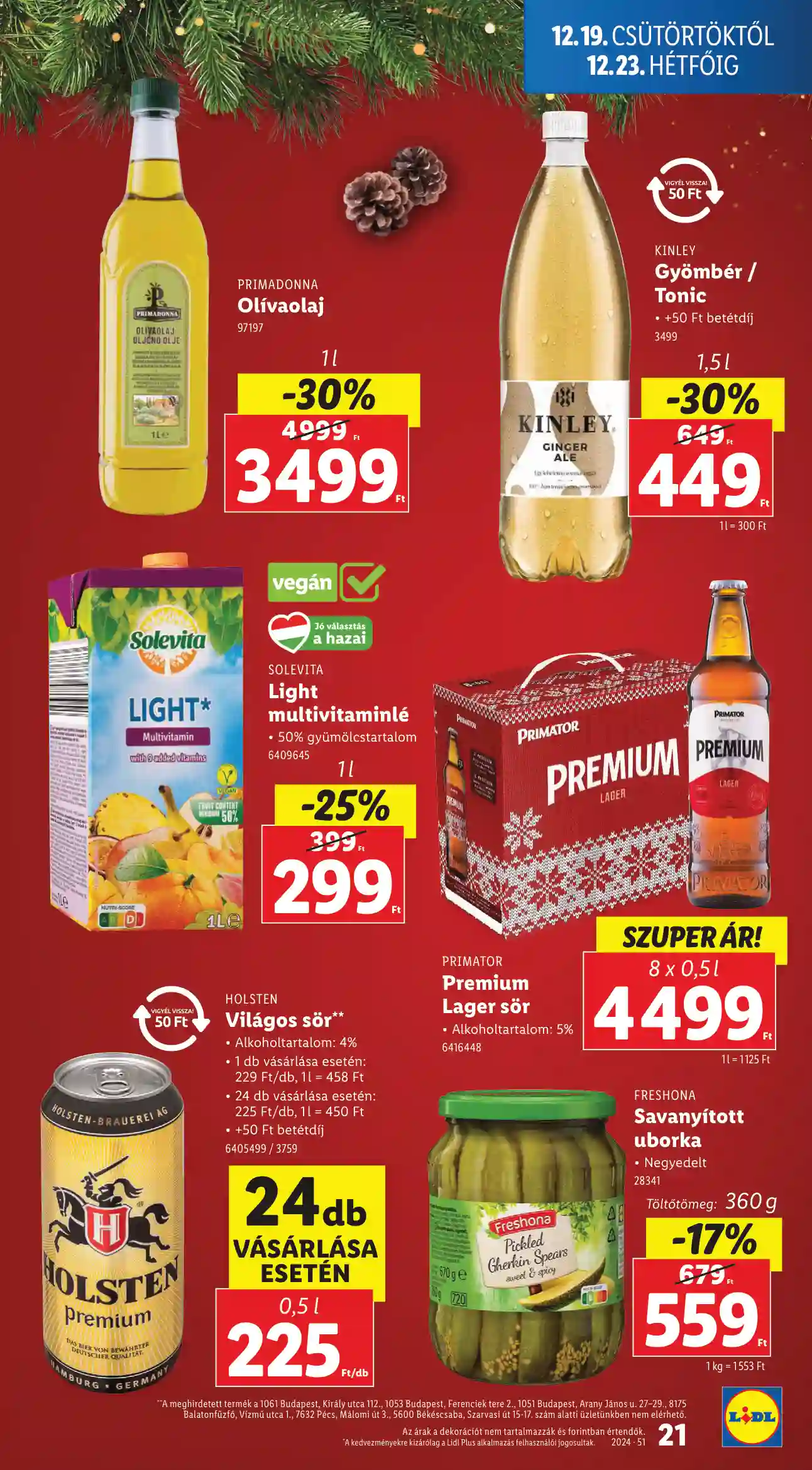 Lidl akciós újság 51. hét (Érvényes 12.19-től) (14 oldal)