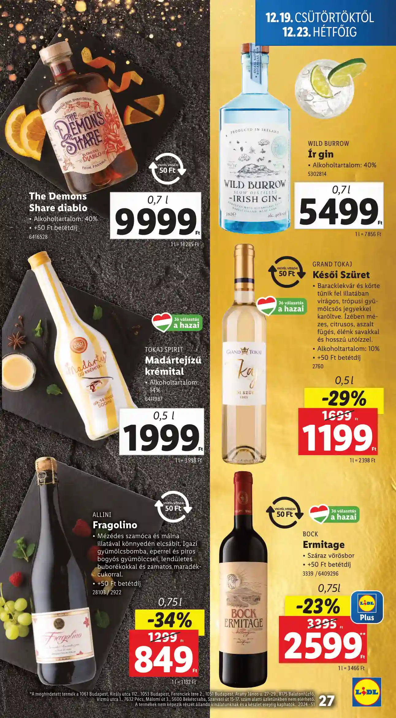 Lidl akciós újság 51. hét (Érvényes 12.19-től) (20 oldal)