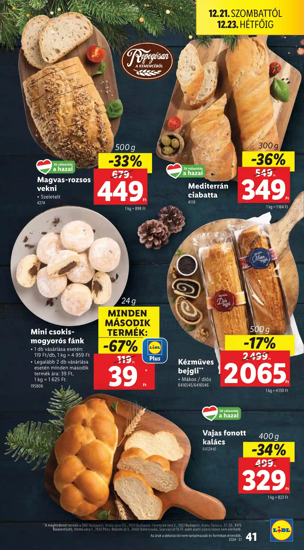 Lidl akciós újság 51. hét (Érvényes 12.19-től) (42 oldal)