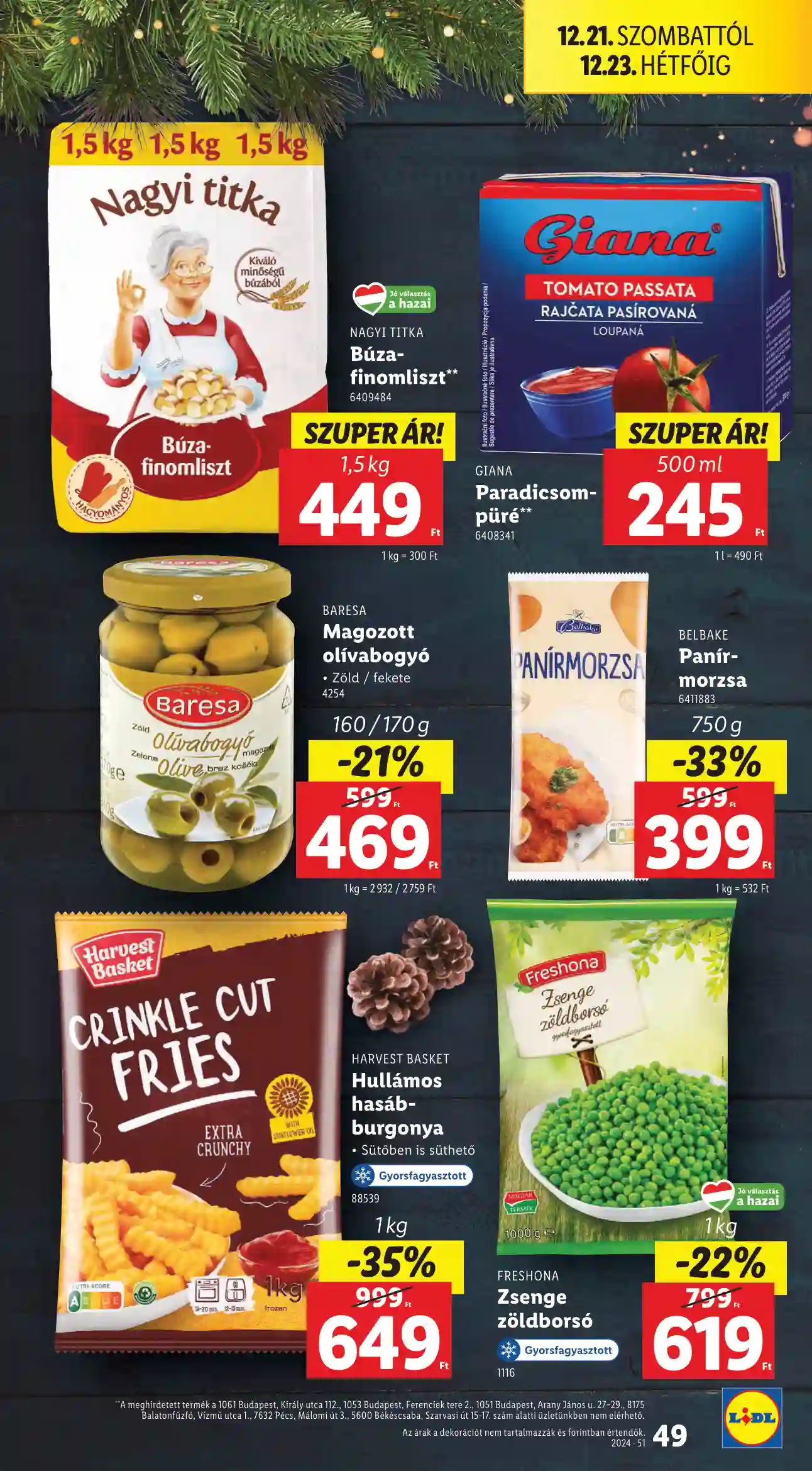 Lidl akciós újság 51. hét (Érvényes 12.19-től) (44 oldal)