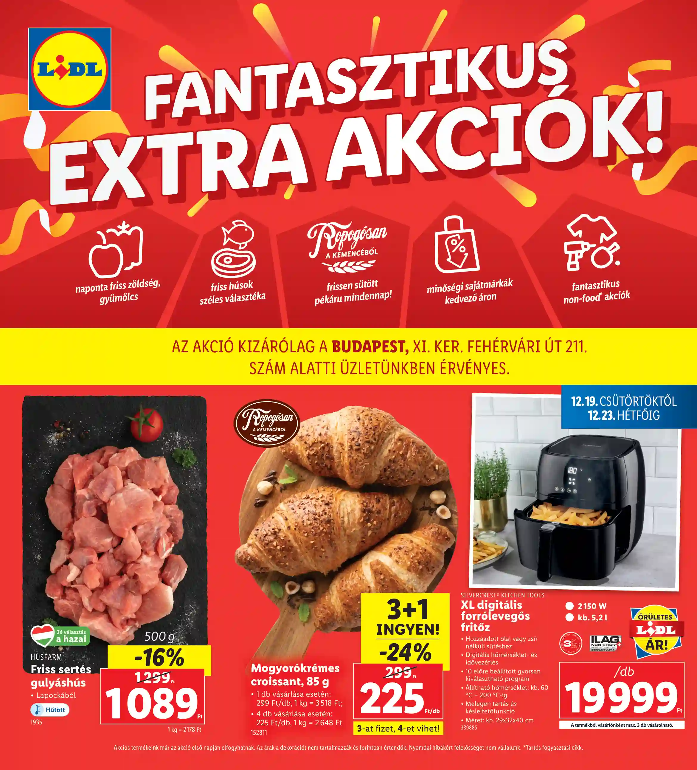 LIDL Regionális akciók – BP., XI. ker 51.hét