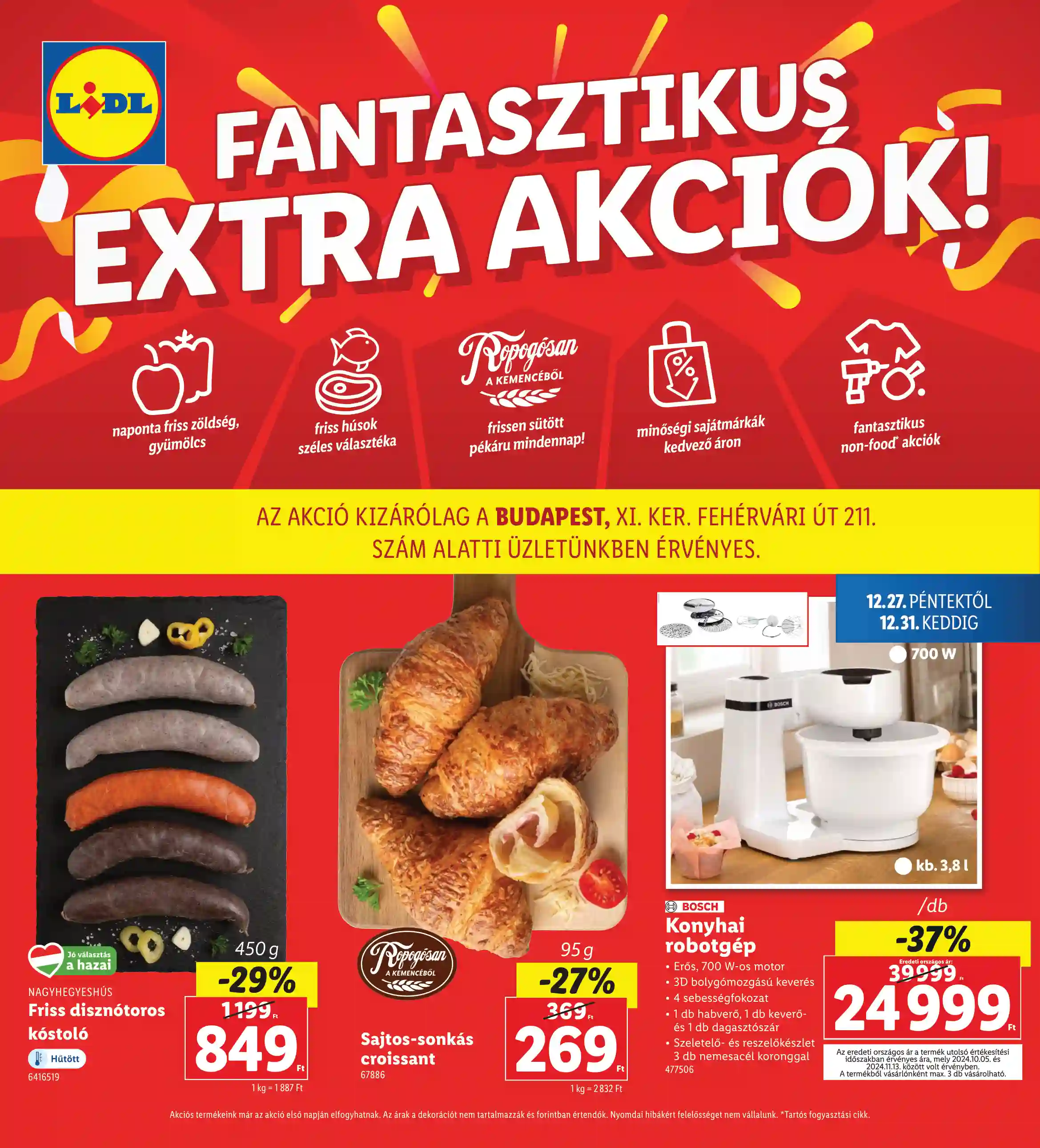 LIDL Regionális akciók 52.hét