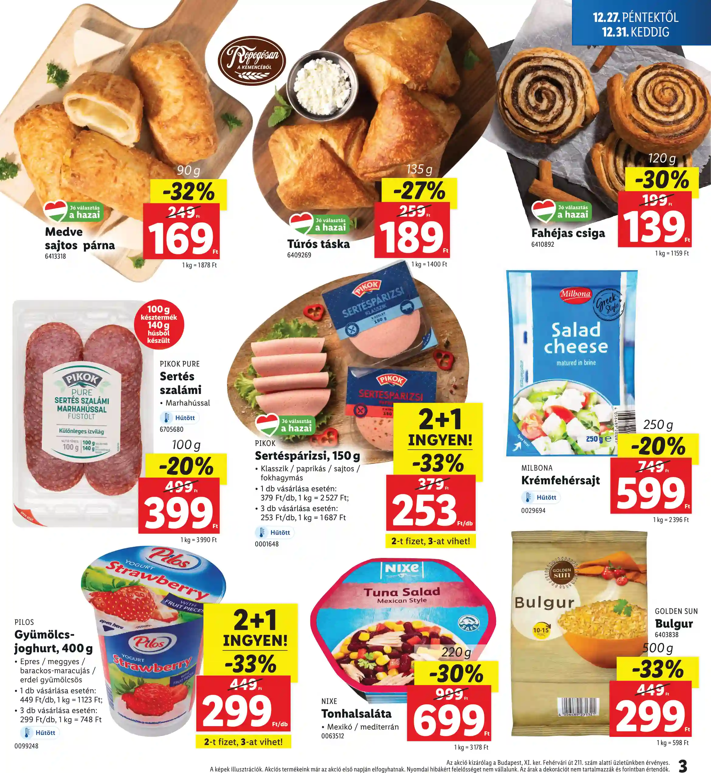 Lidl akciós újság 52. hét (Regionális akciók) (3 oldal)