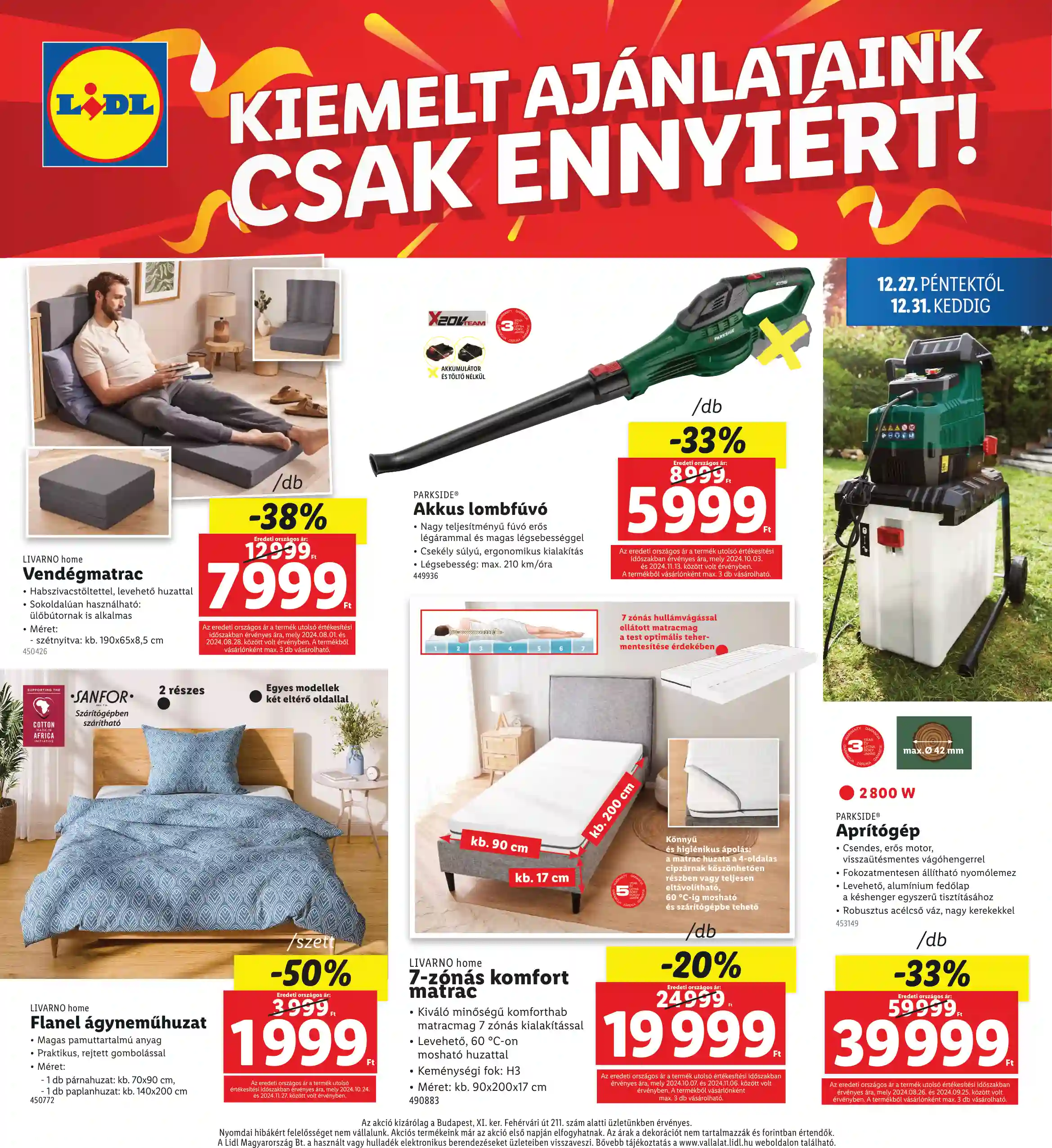 Lidl akciós újság 52. hét (Regionális akciók) (4 oldal)