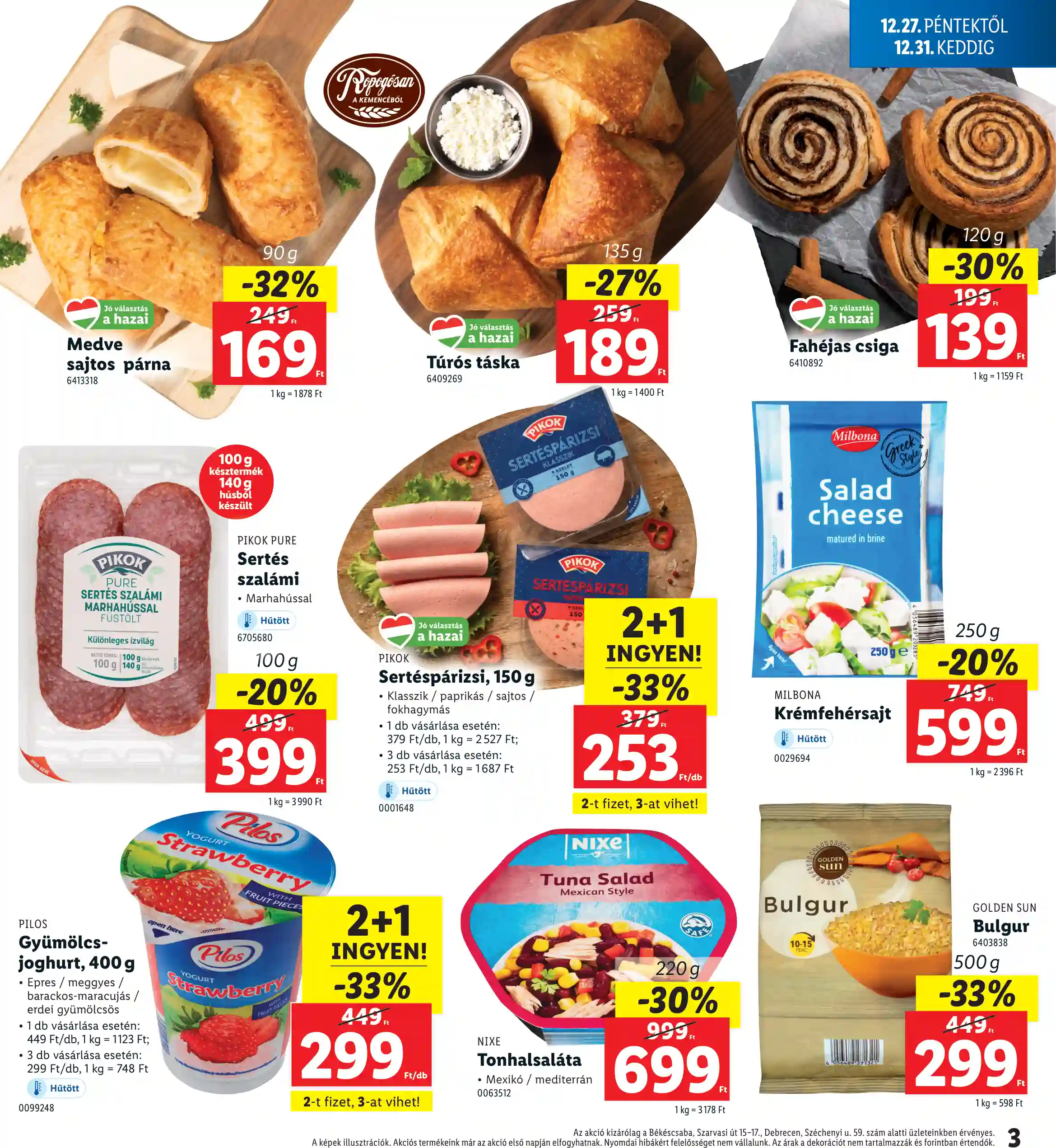 Lidl akciós újság 52. hét (Regionális akciók) (3 oldal)