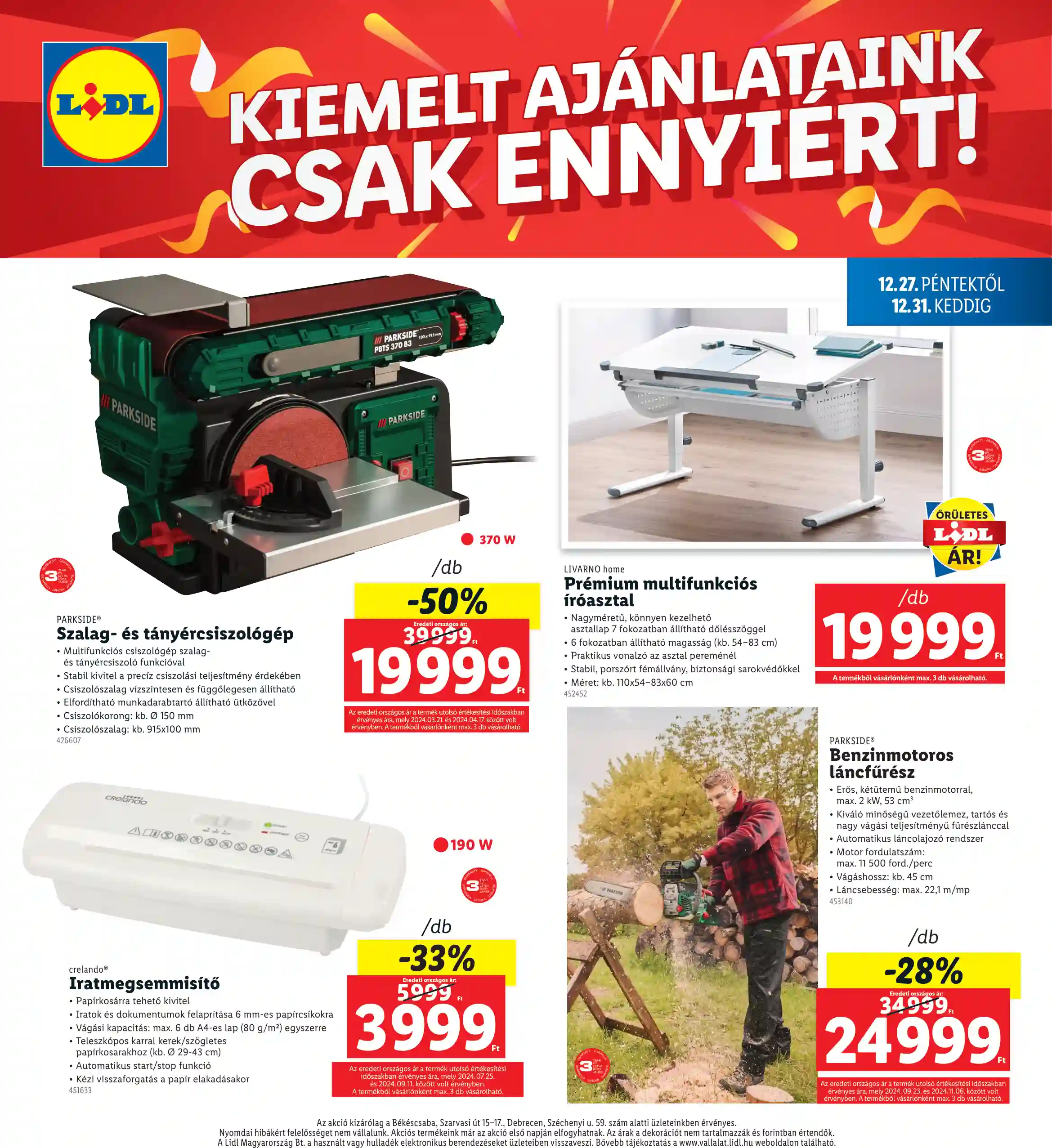 Lidl akciós újság 52. hét (Regionális akciók) (4 oldal)