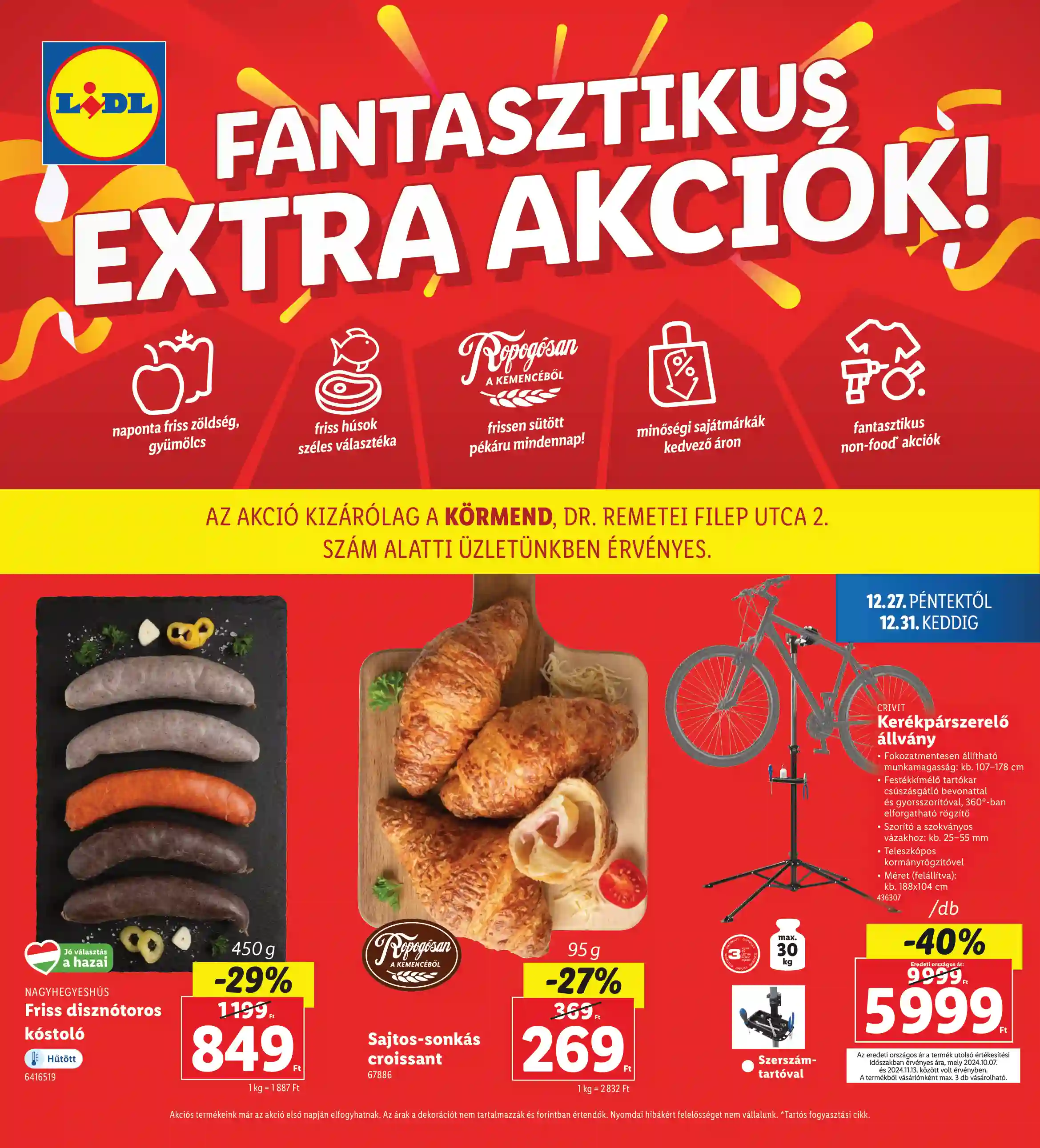 LIDL Regionális akciók 52.hét