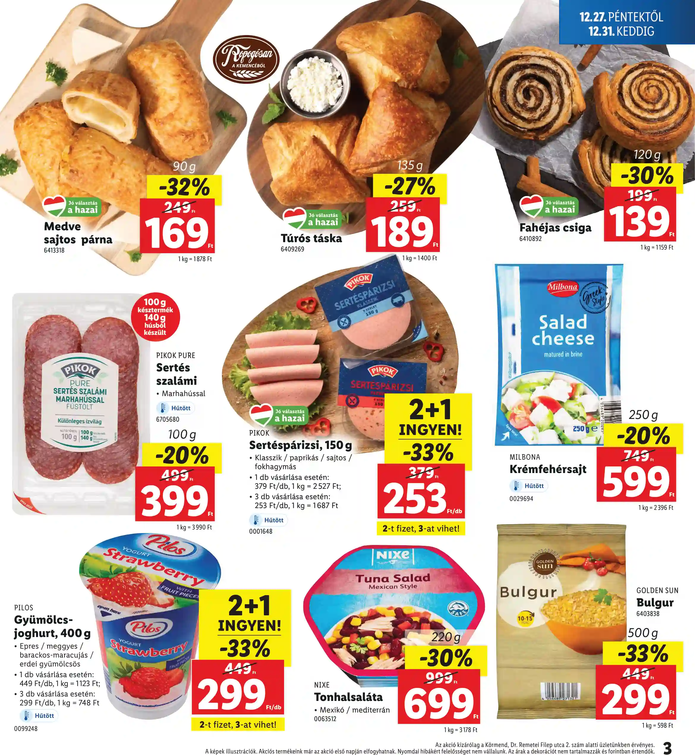 Lidl akciós újság 52. hét (Regionális akciók) (3 oldal)
