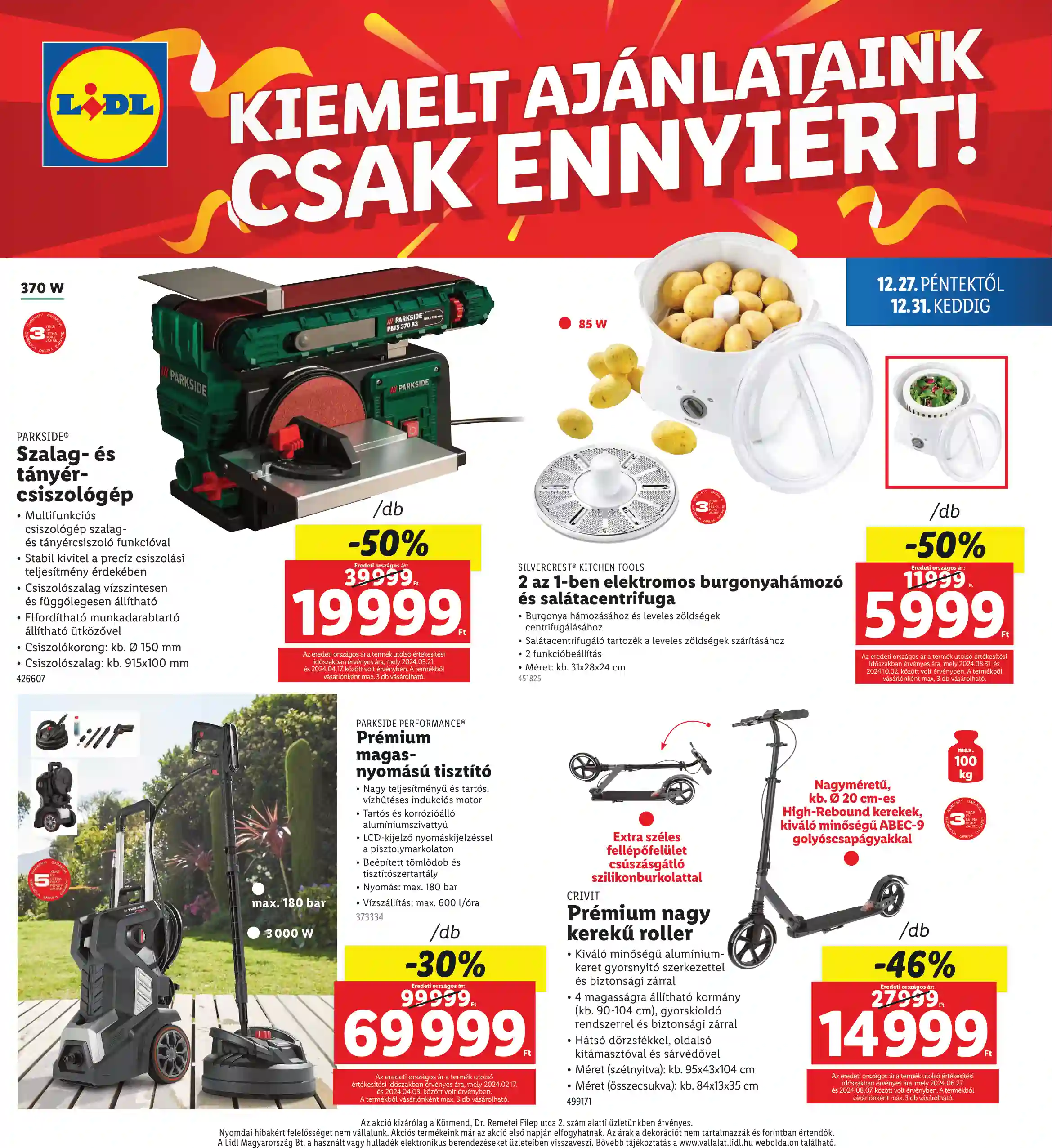 Lidl akciós újság 52. hét (Regionális akciók) (4 oldal)