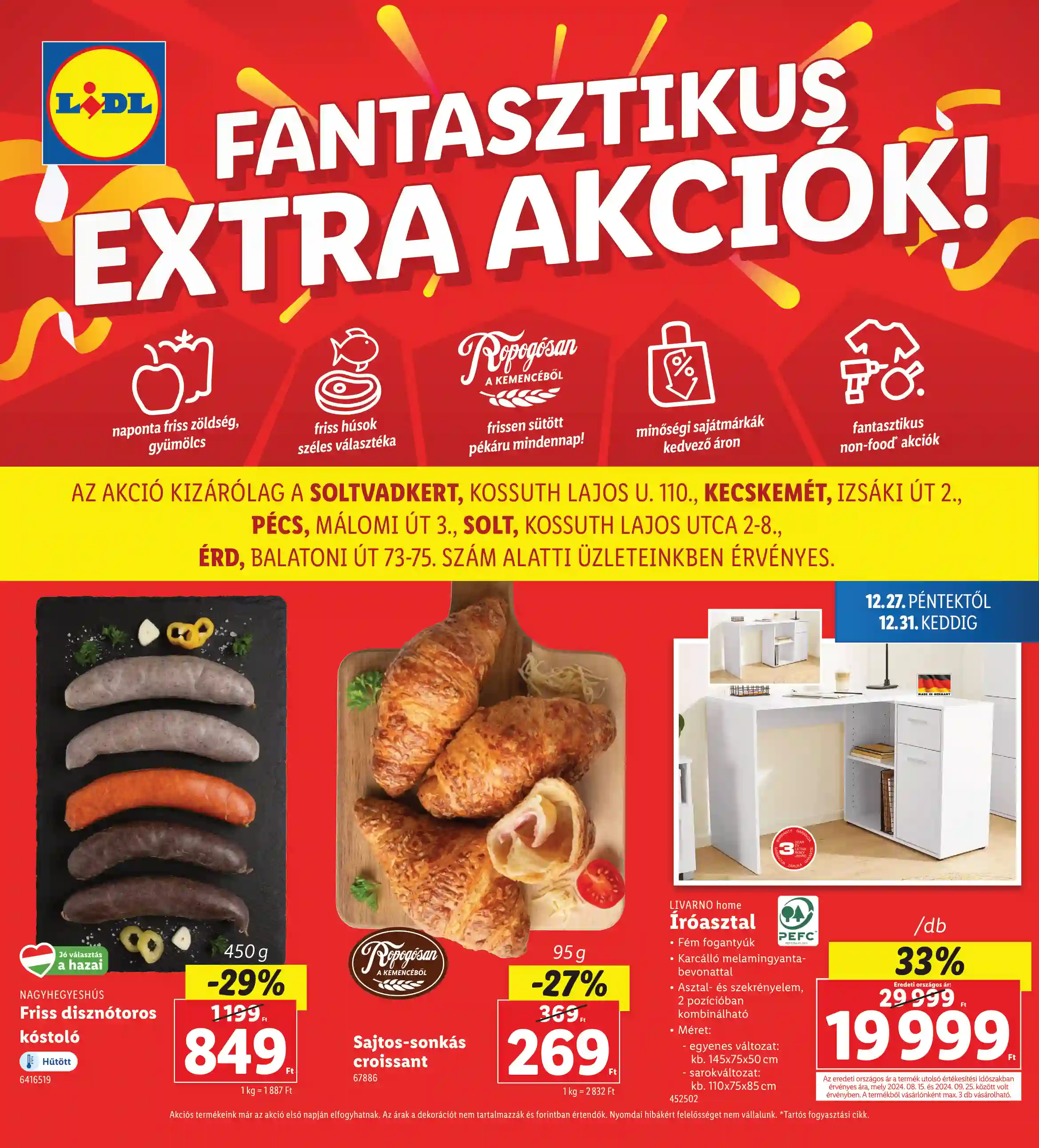 LIDL Regionális akciók 52.hét