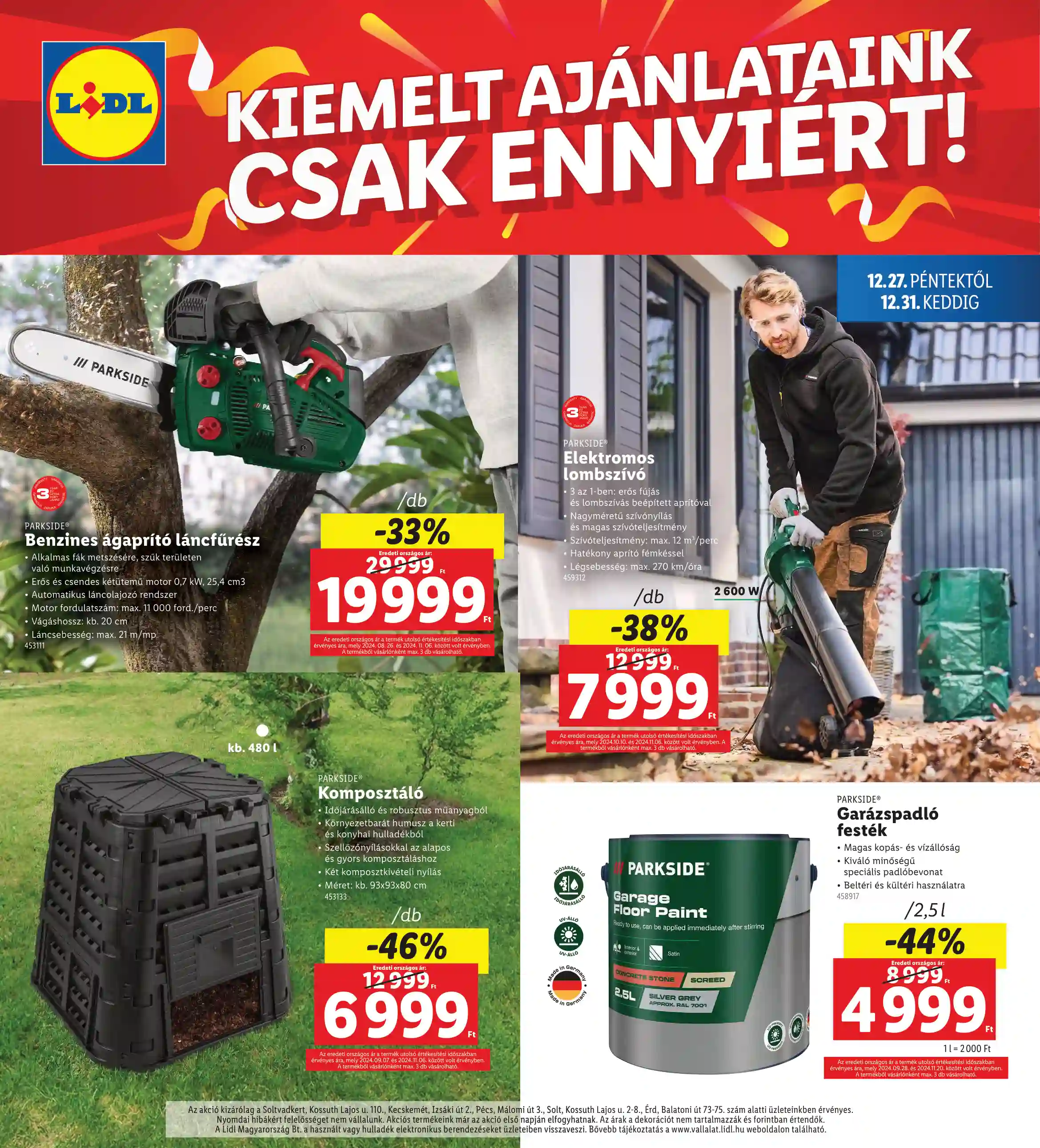 Lidl akciós újság 52. hét (Regionális akciók) (4 oldal)