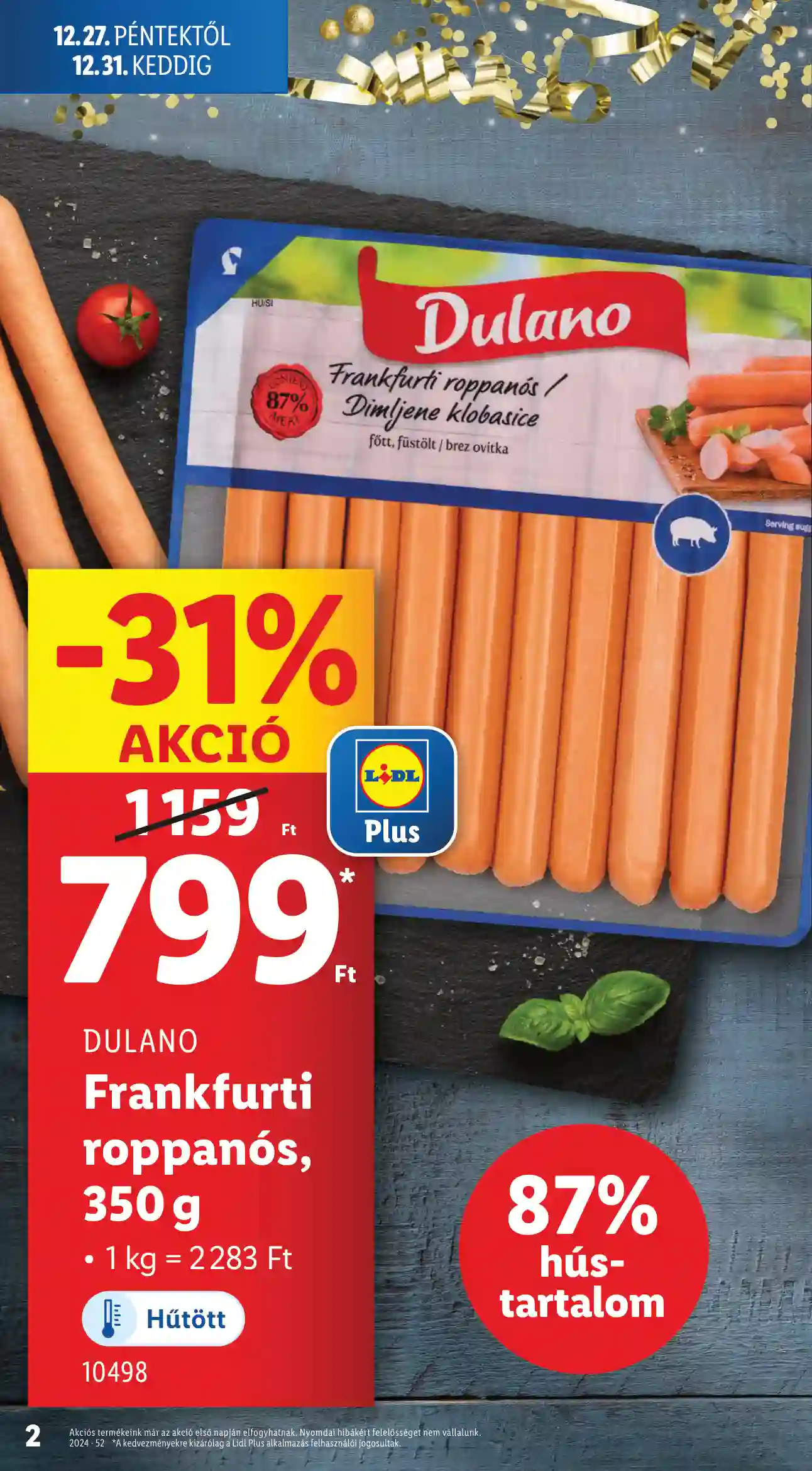Lidl akciós újság 52. hét (Érvényes 12.27-től) (2 oldal)