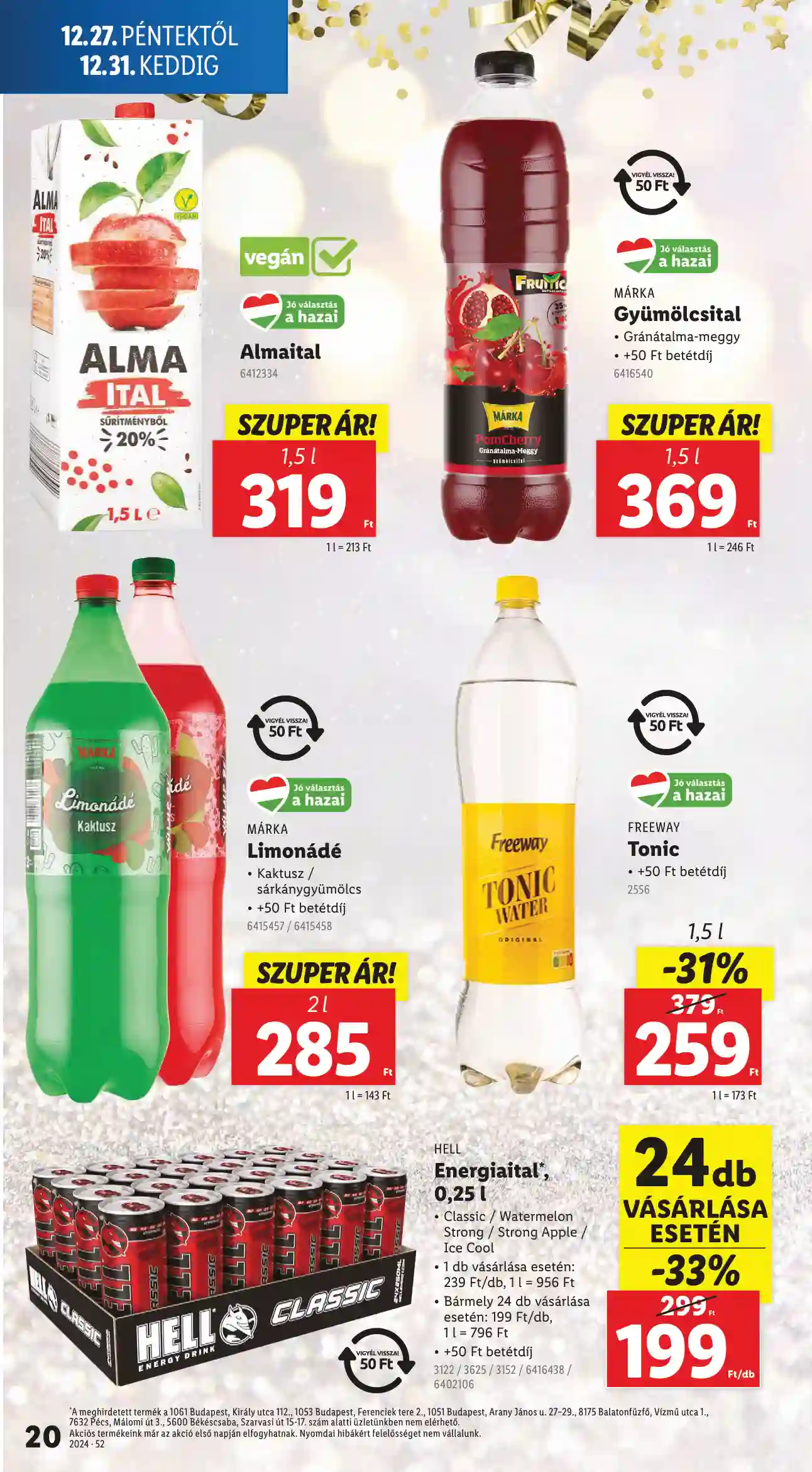 Lidl akciós újság 52. hét (Érvényes 12.27-től) (12 oldal)