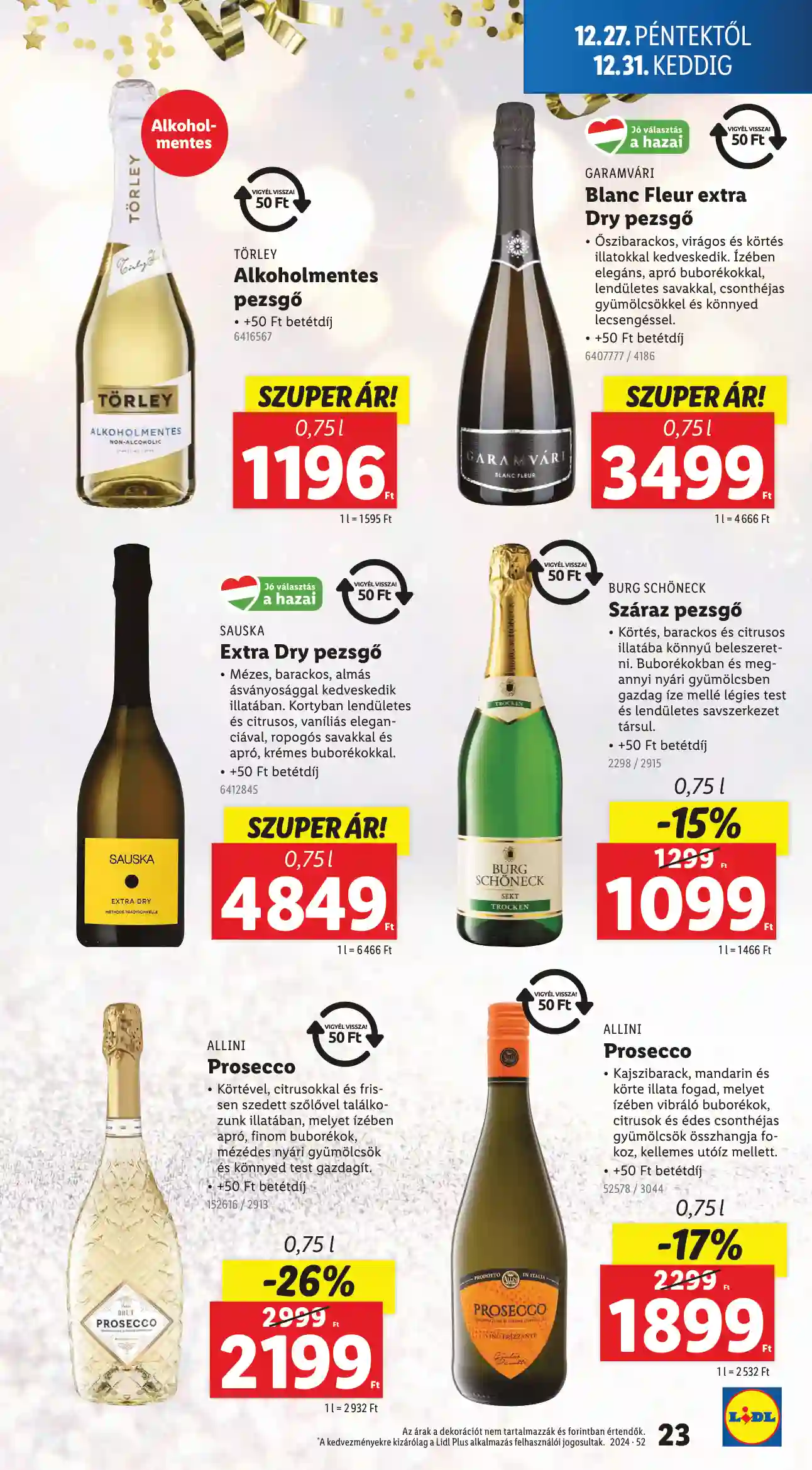 Lidl akciós újság 52. hét (Érvényes 12.27-től) (16 oldal)