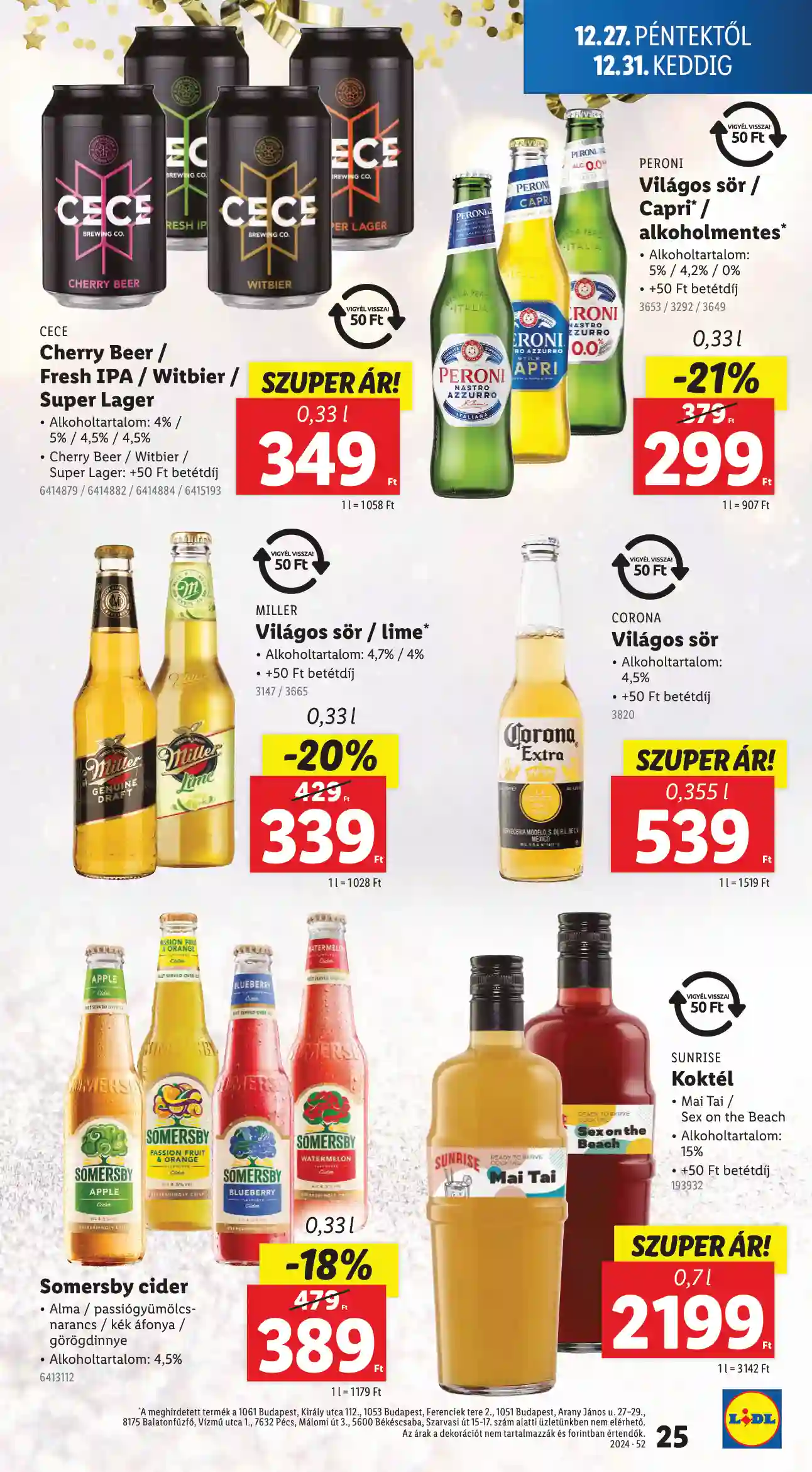 Lidl akciós újság 52. hét (Érvényes 12.27-től) (18 oldal)