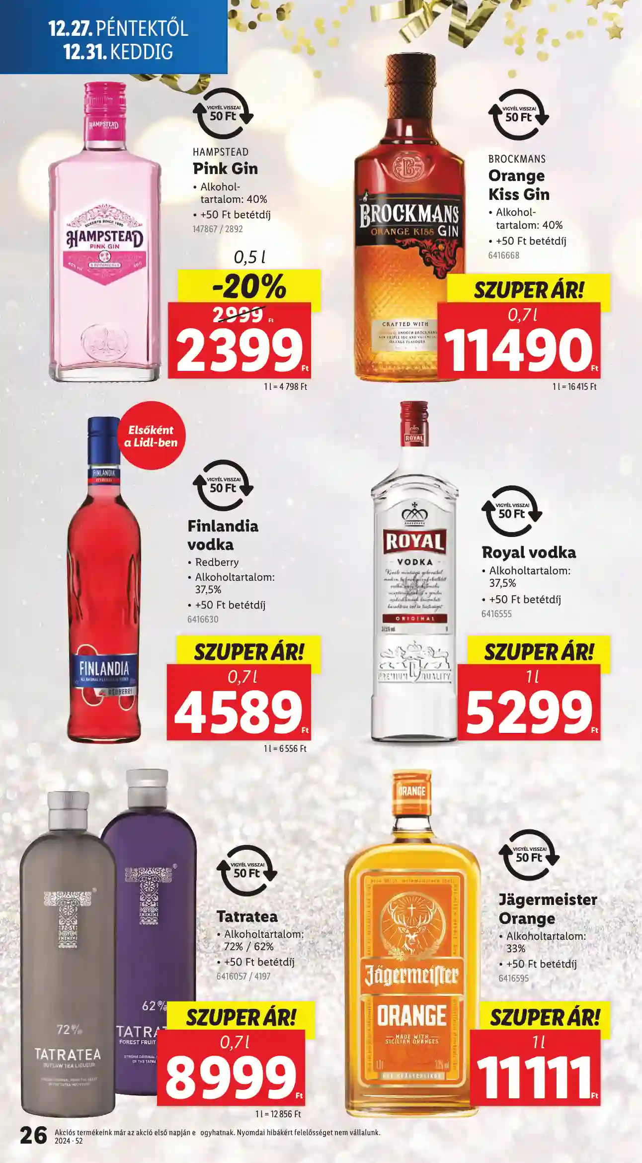 Lidl akciós újság 52. hét (Érvényes 12.27-től) (19 oldal)