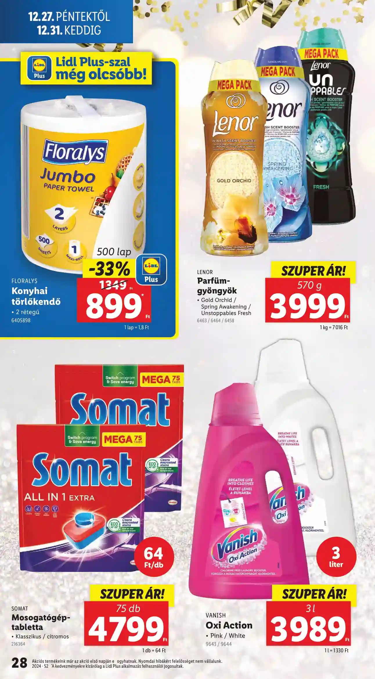 Lidl akciós újság 52. hét (Érvényes 12.27-től) (21 oldal)