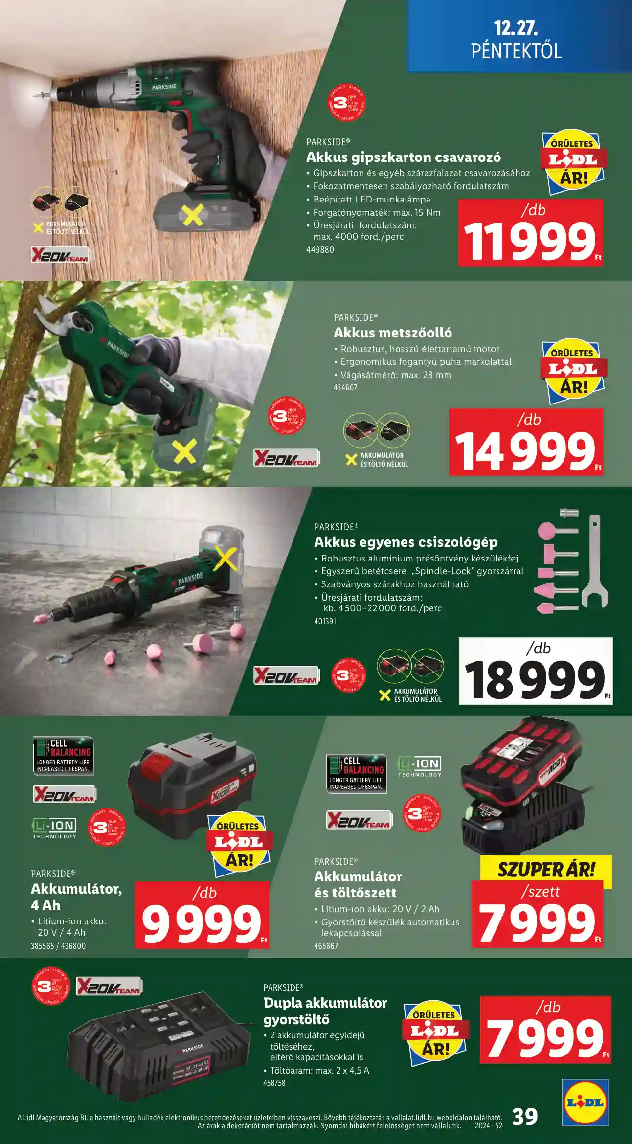Lidl akciós újság 52. hét (Érvényes 12.27-től) (33 oldal)