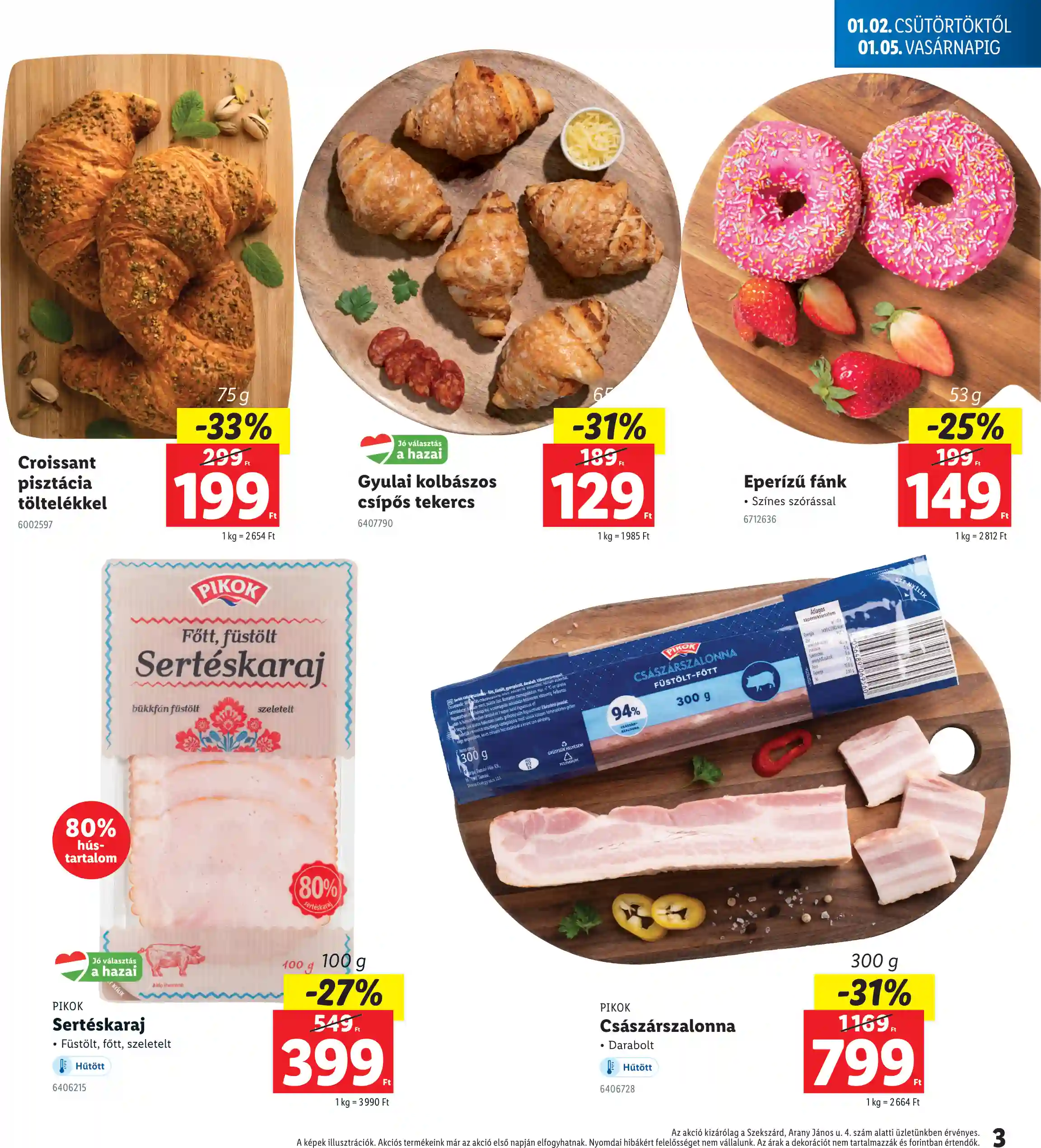 Lidl akciós újság 1. hét (Regionális akciók) (3 oldal)