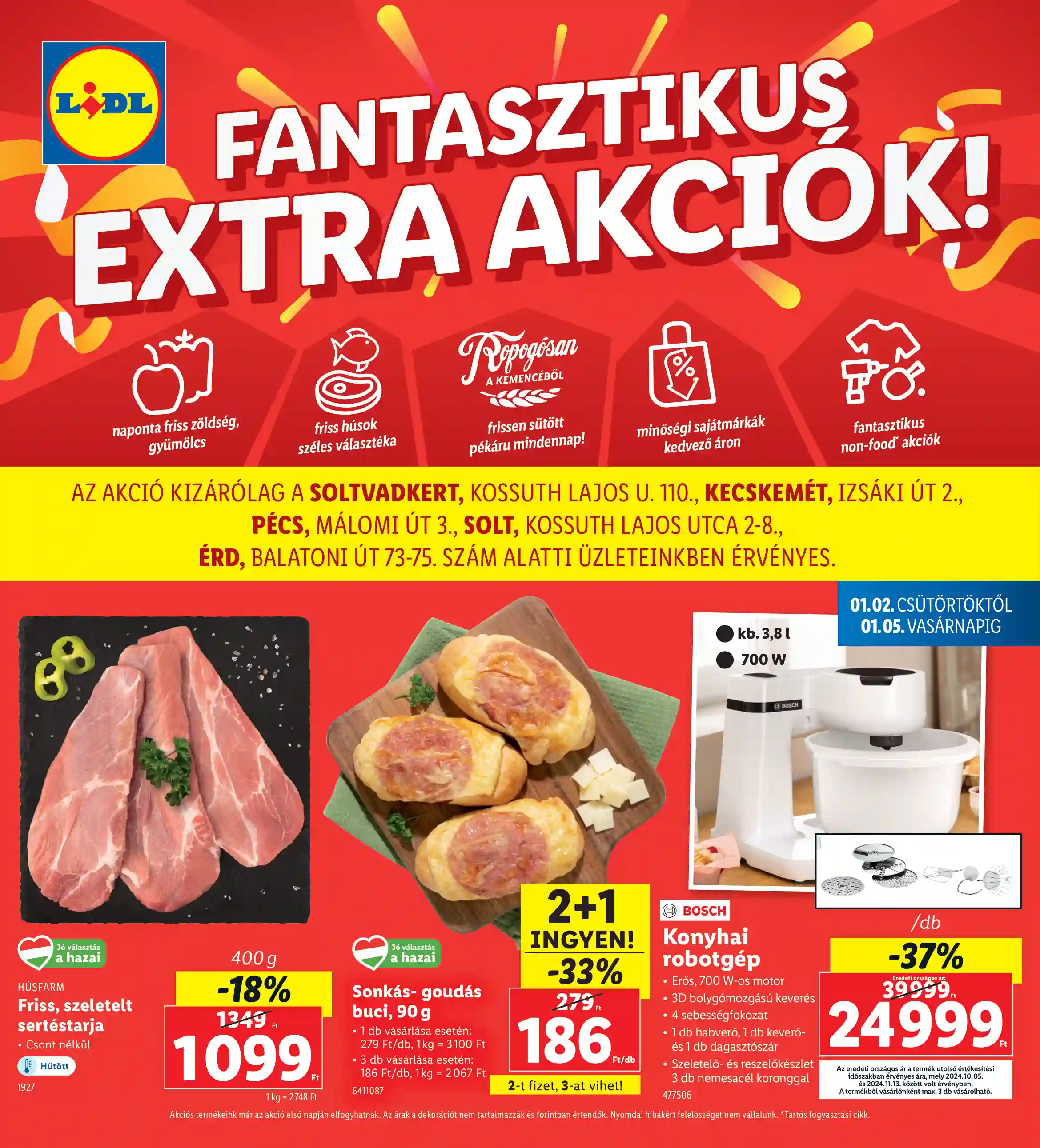 LIDL Regionális akciók 1.hét