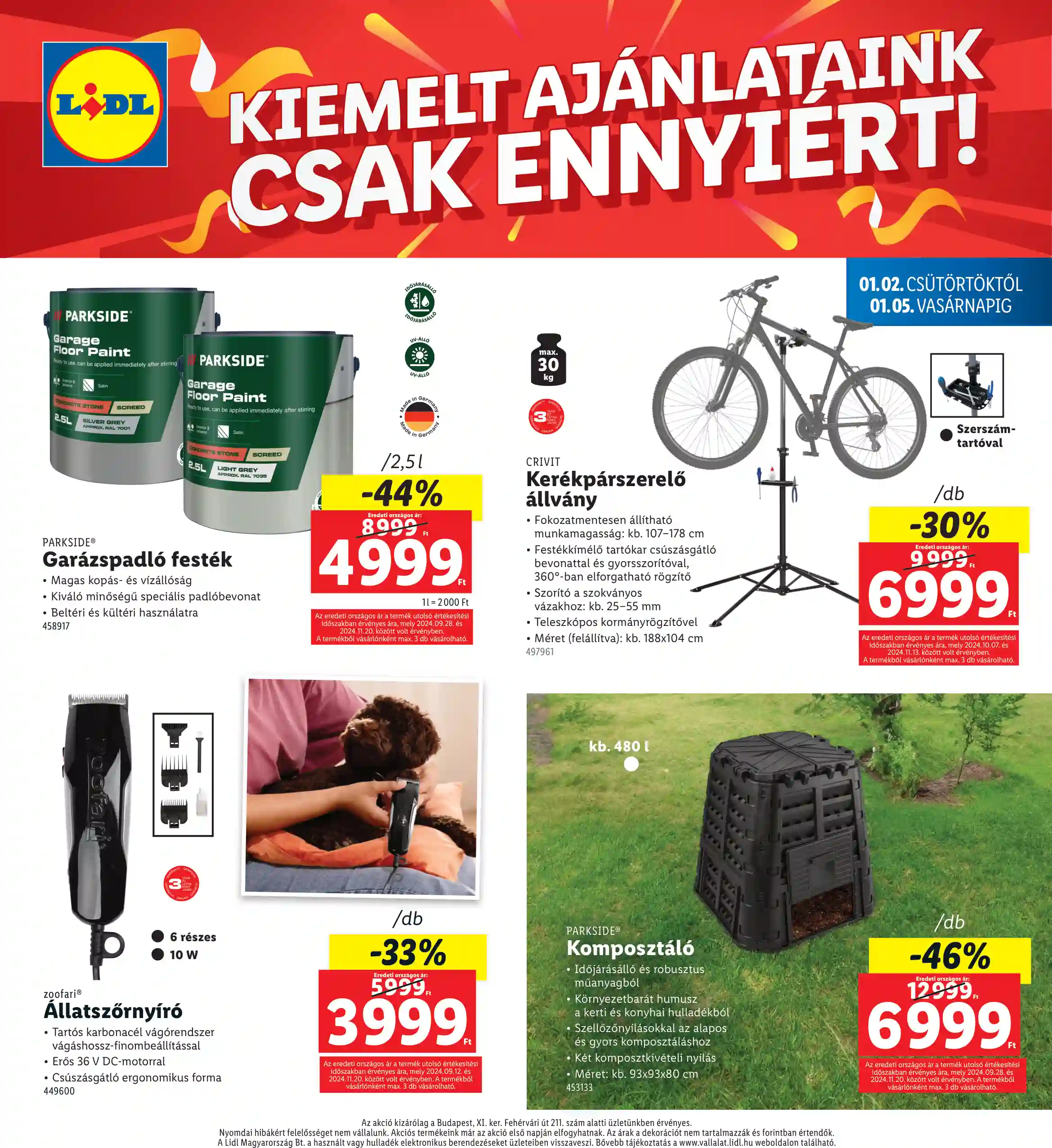 Lidl akciós újság 1. hét (Regionális akciók) (4 oldal)