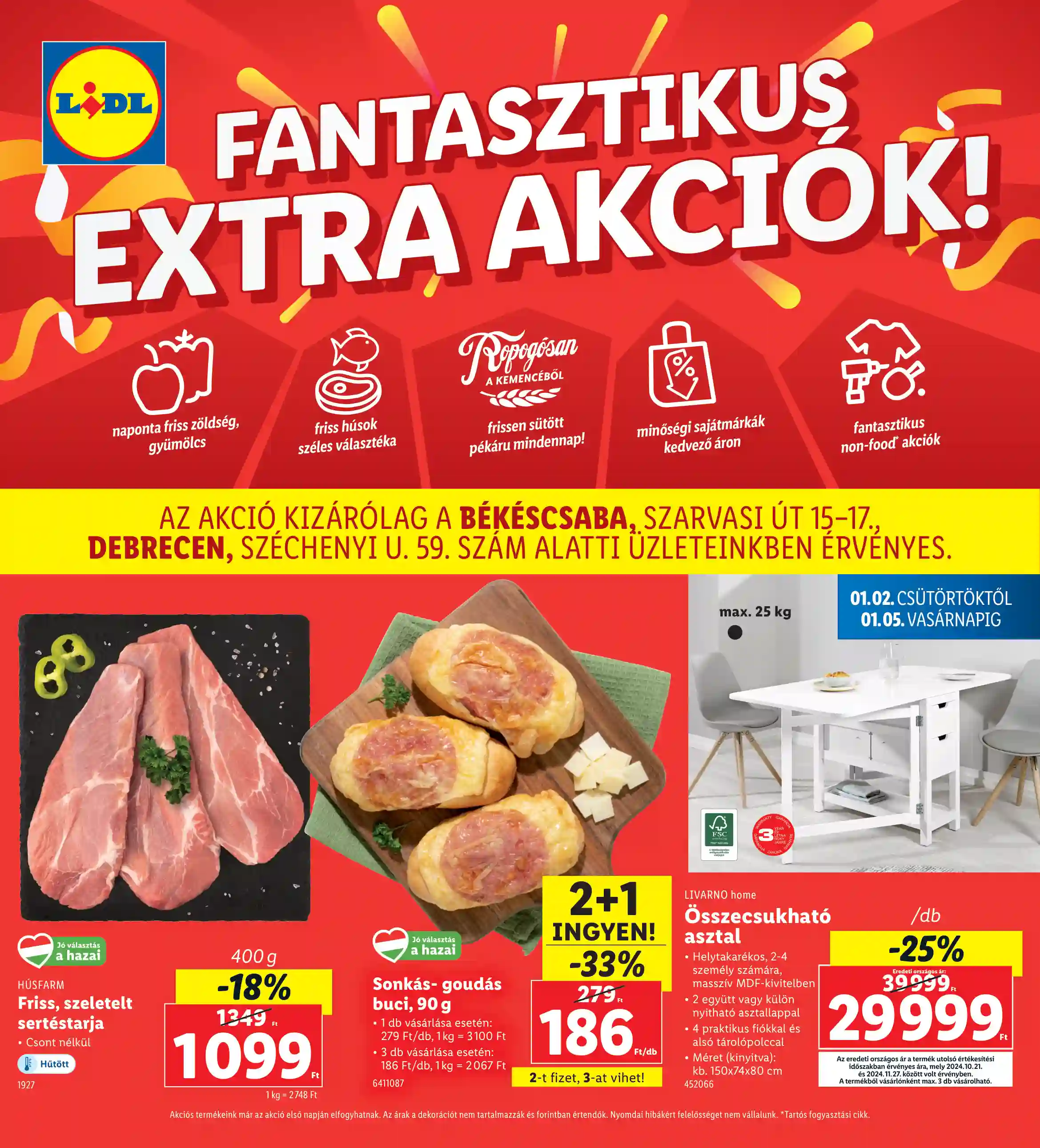 LIDL Regionális akciók 1.hét