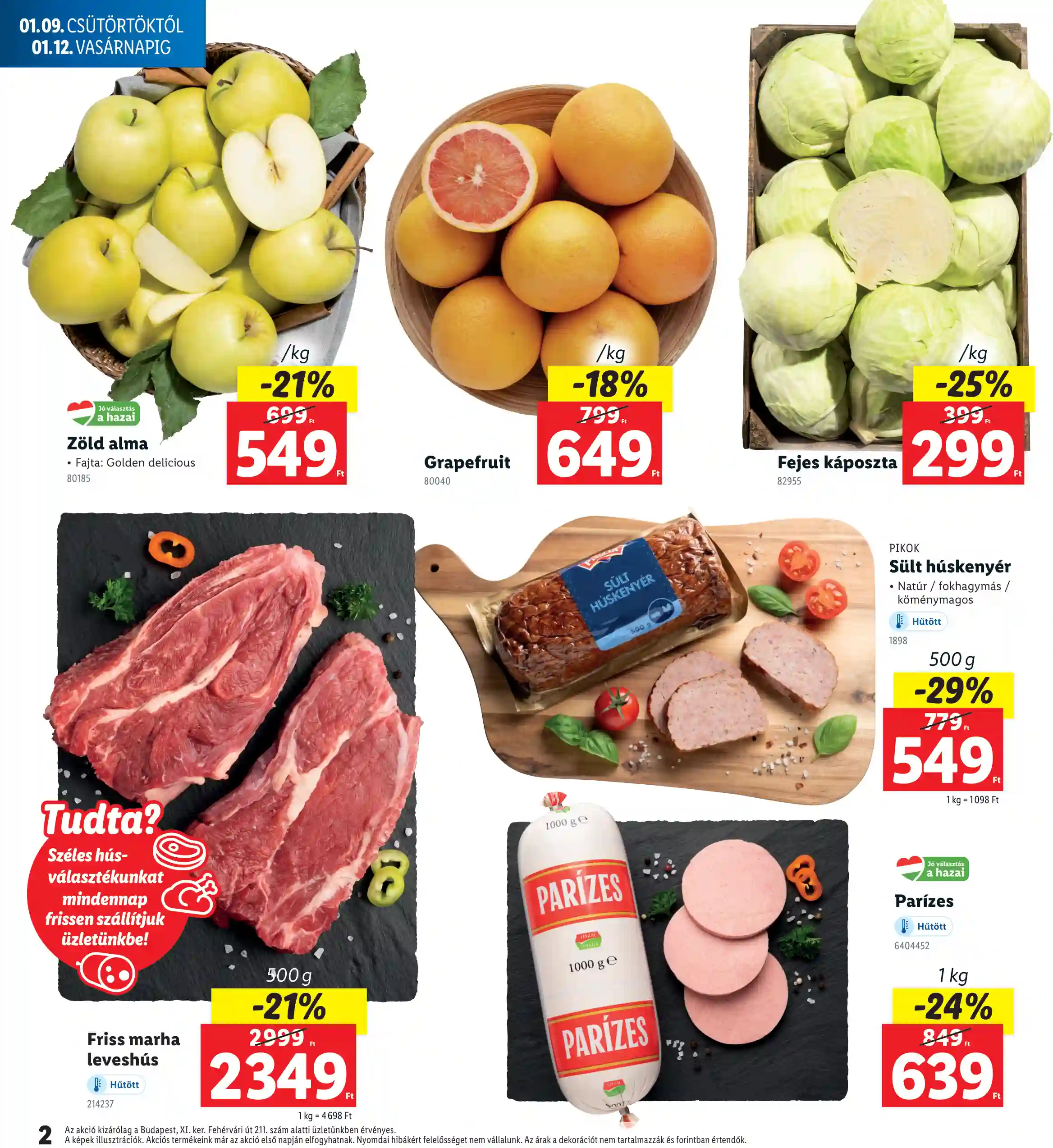 Lidl akciós újság 2. hét (Regionális akciók – Bpest., XI.ker) (2 oldal)