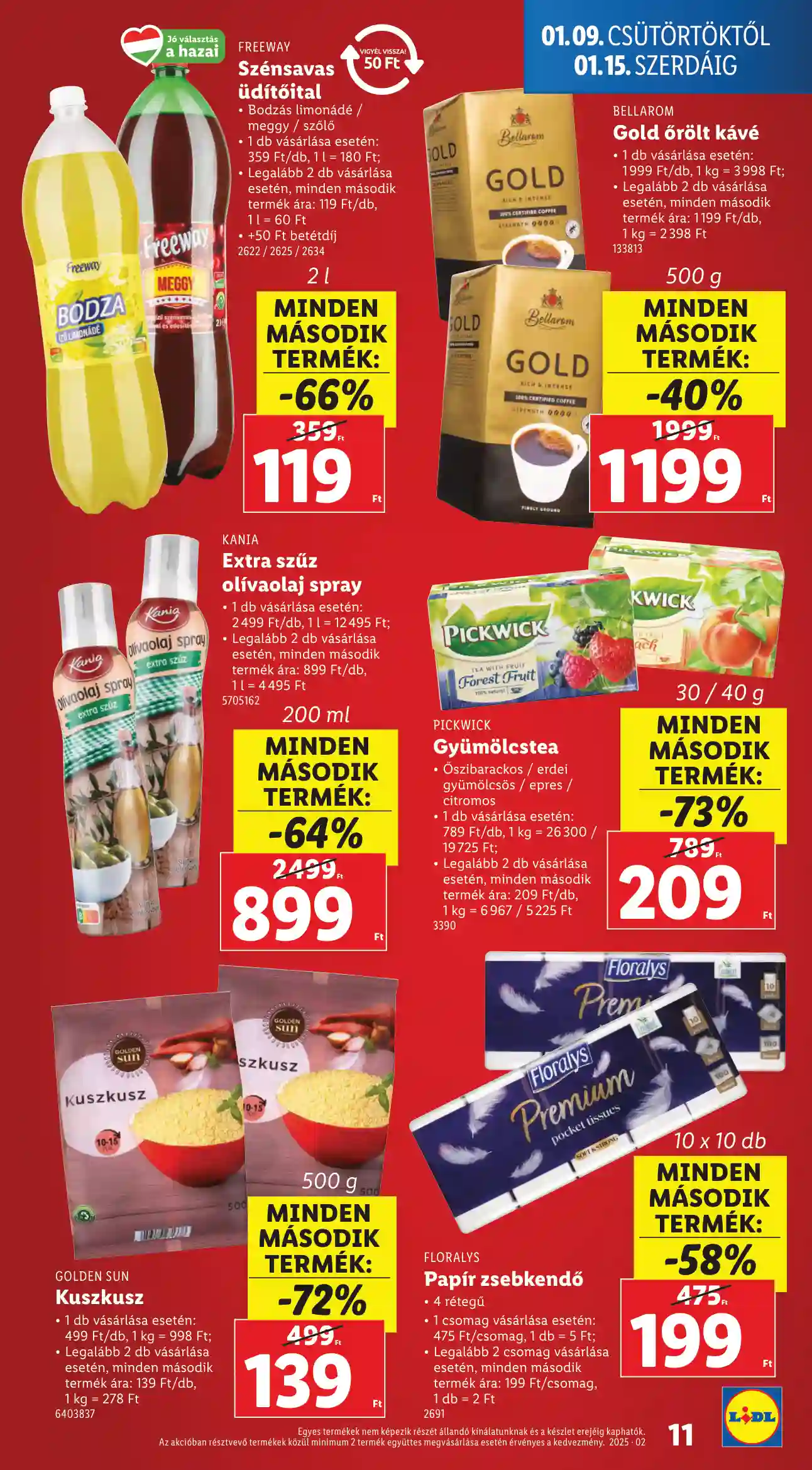 Lidl akciós újság 2. hét (Érvényes 01.09-től) (3 oldal)