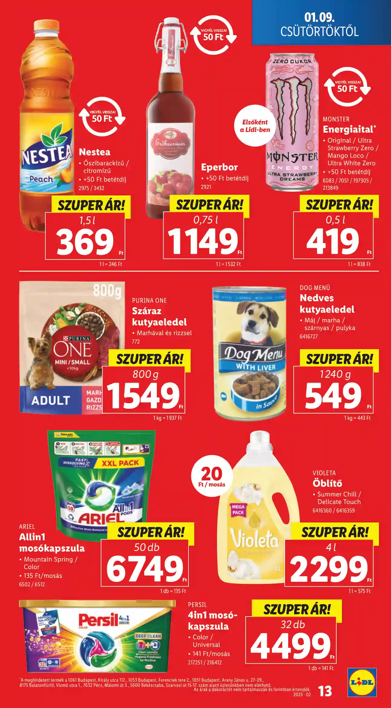 Lidl akciós újság 2. hét (Érvényes 01.09-től) (5 oldal)