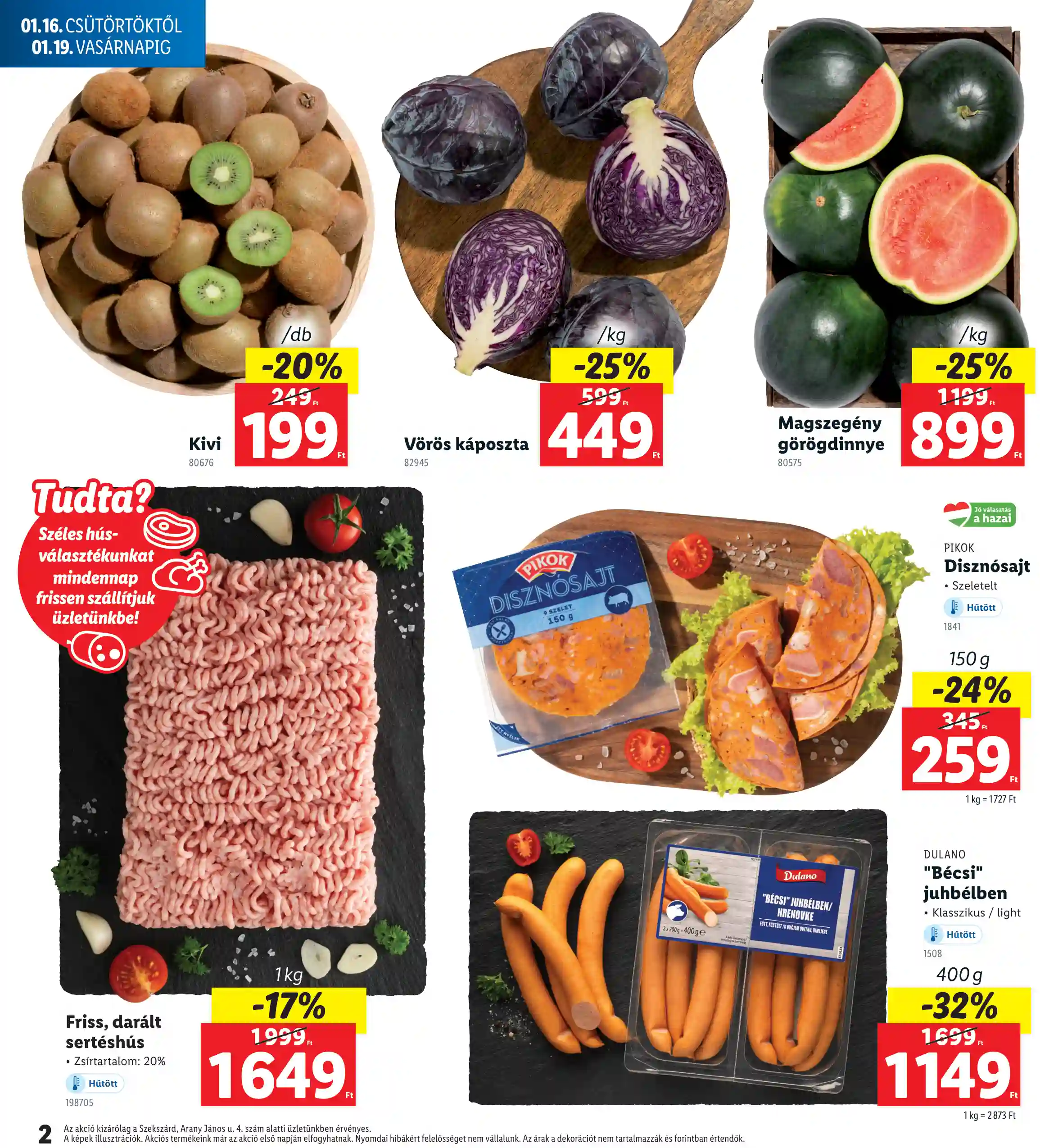 Lidl akciós újság 3. hét (Regionális akciók – Szekszárd) (2 oldal)