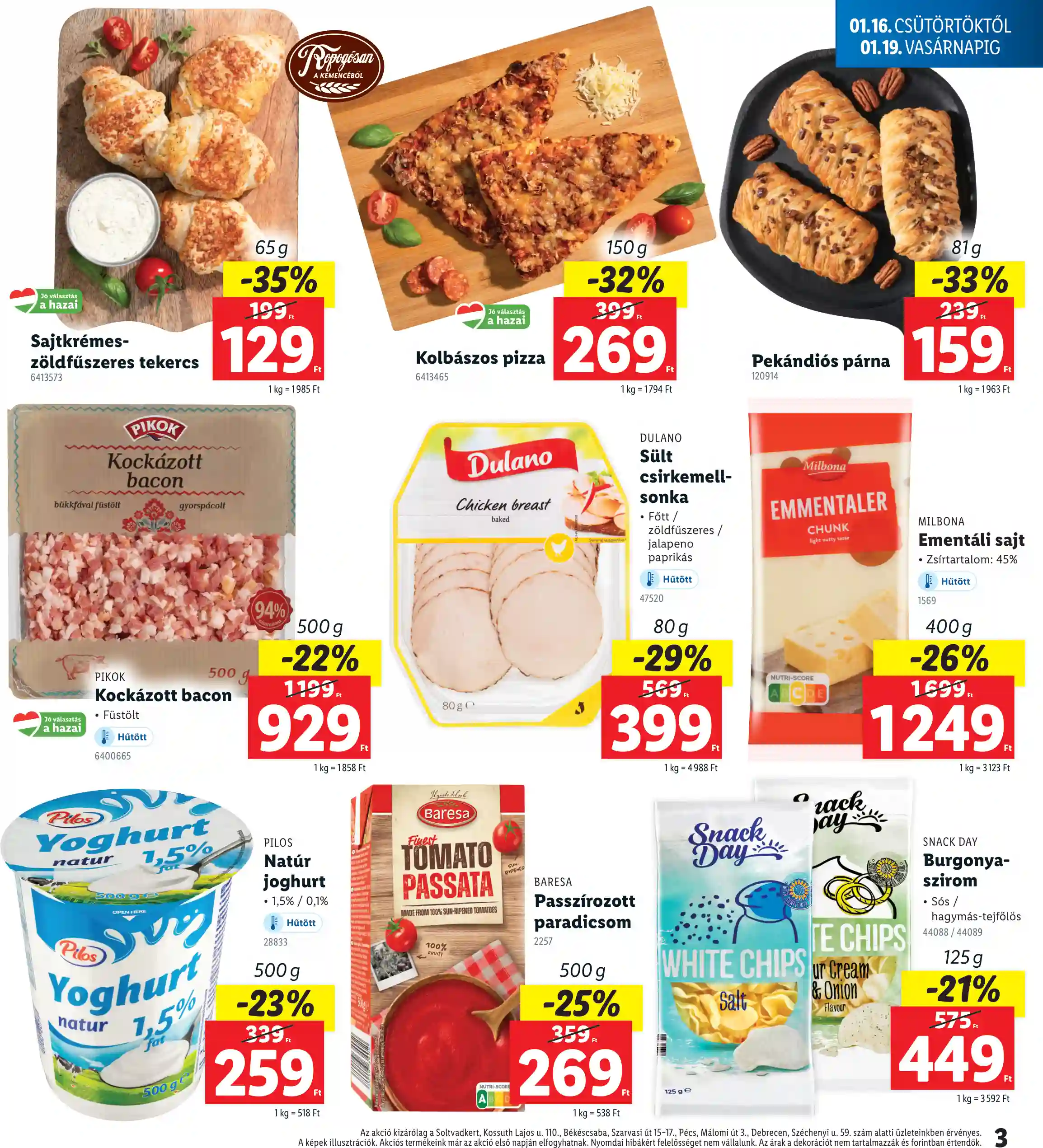 Lidl akciós újság 3. hét (Regionális akciók) (3 oldal)