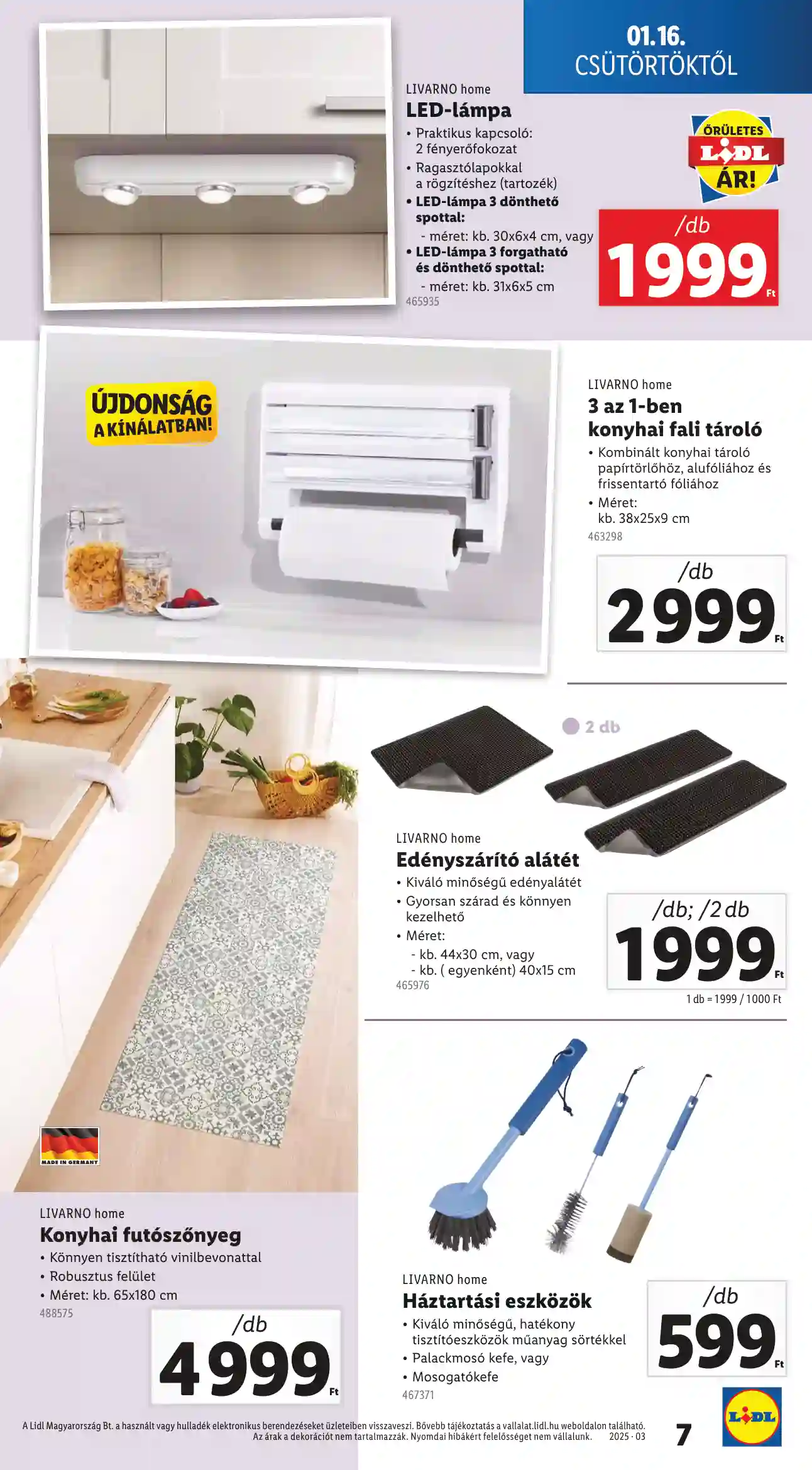 Lidl akciós újság 3. hét (Érvényes 01.16-tól) (16 oldal)