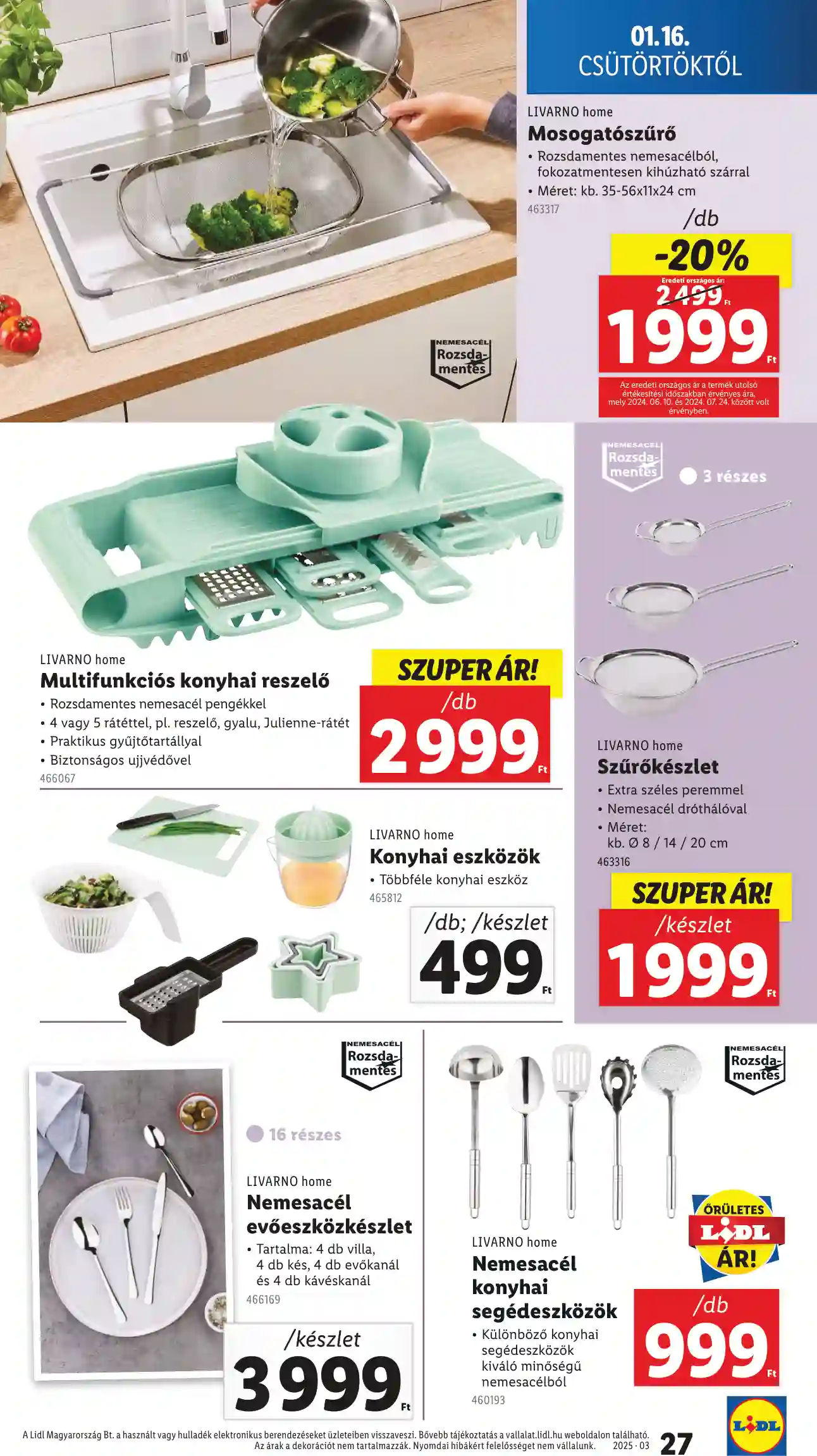 Lidl akciós újság 3. hét (Érvényes 01.16-tól) (20 oldal)