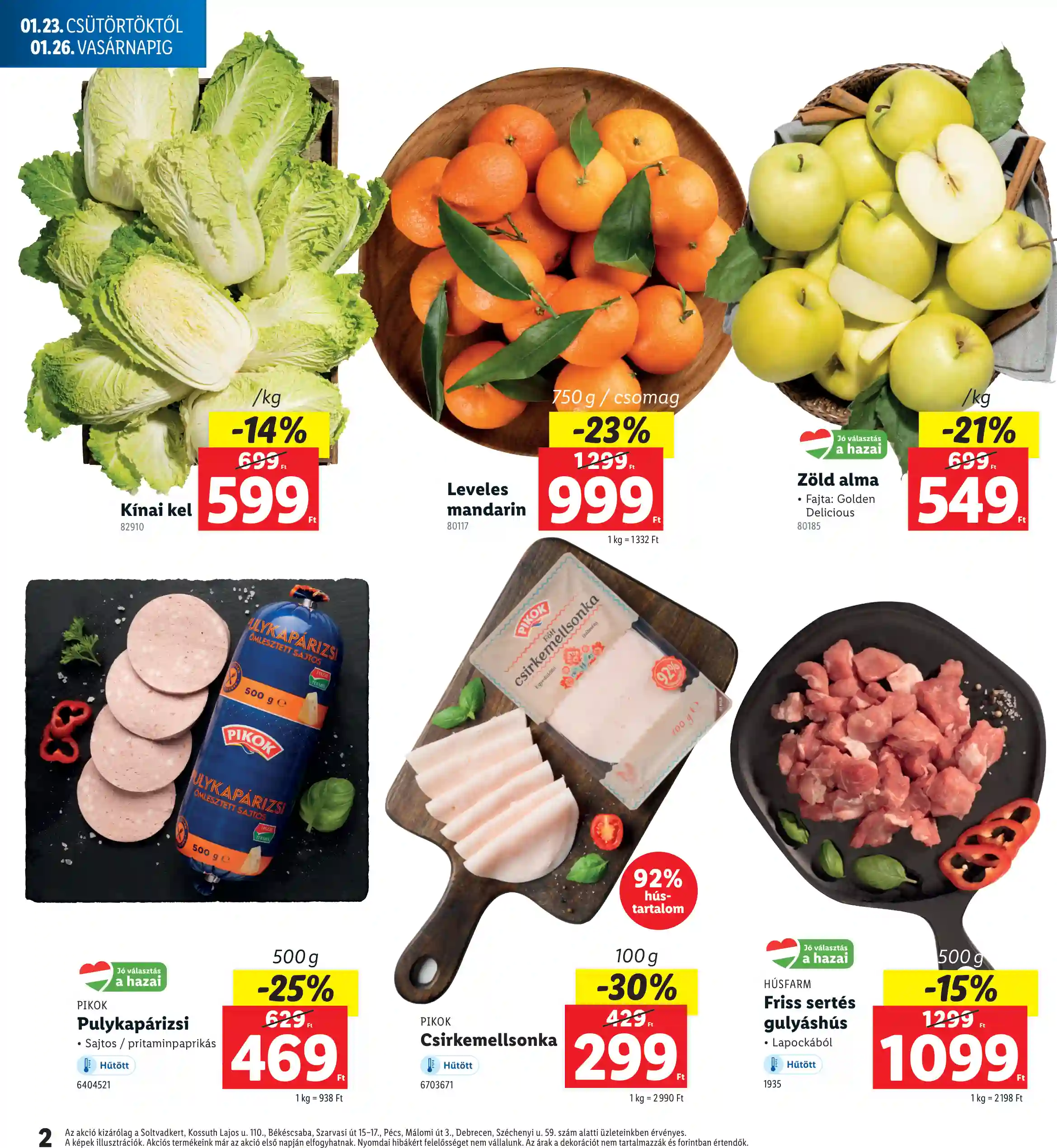 Lidl akciós újság 4. hét (Regionális akciók) (2 oldal)