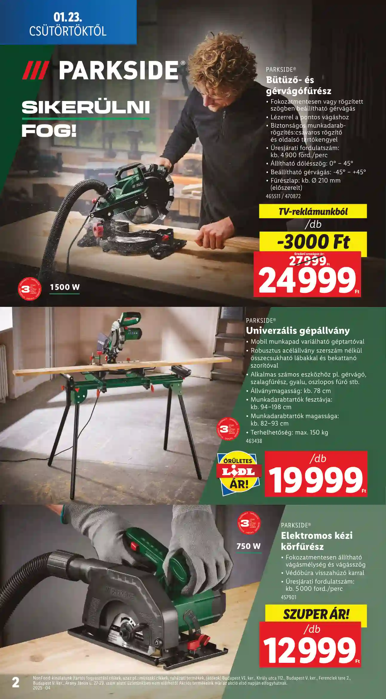 Lidl akciós újság 4. hét (Érvényes 01.23-tól) (2 oldal)