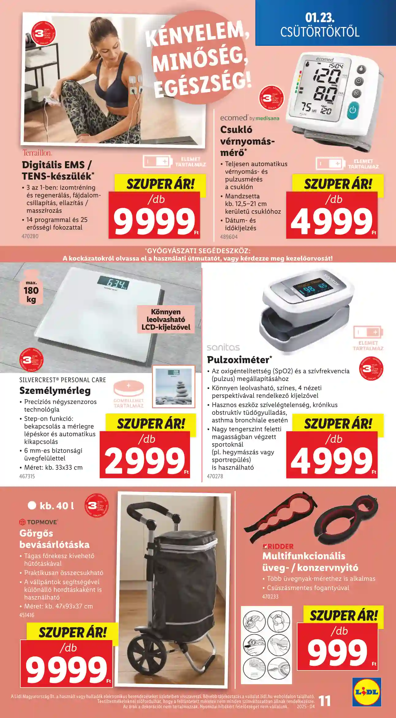 Lidl akciós újság 4. hét (Érvényes 01.23-tól) (3 oldal)