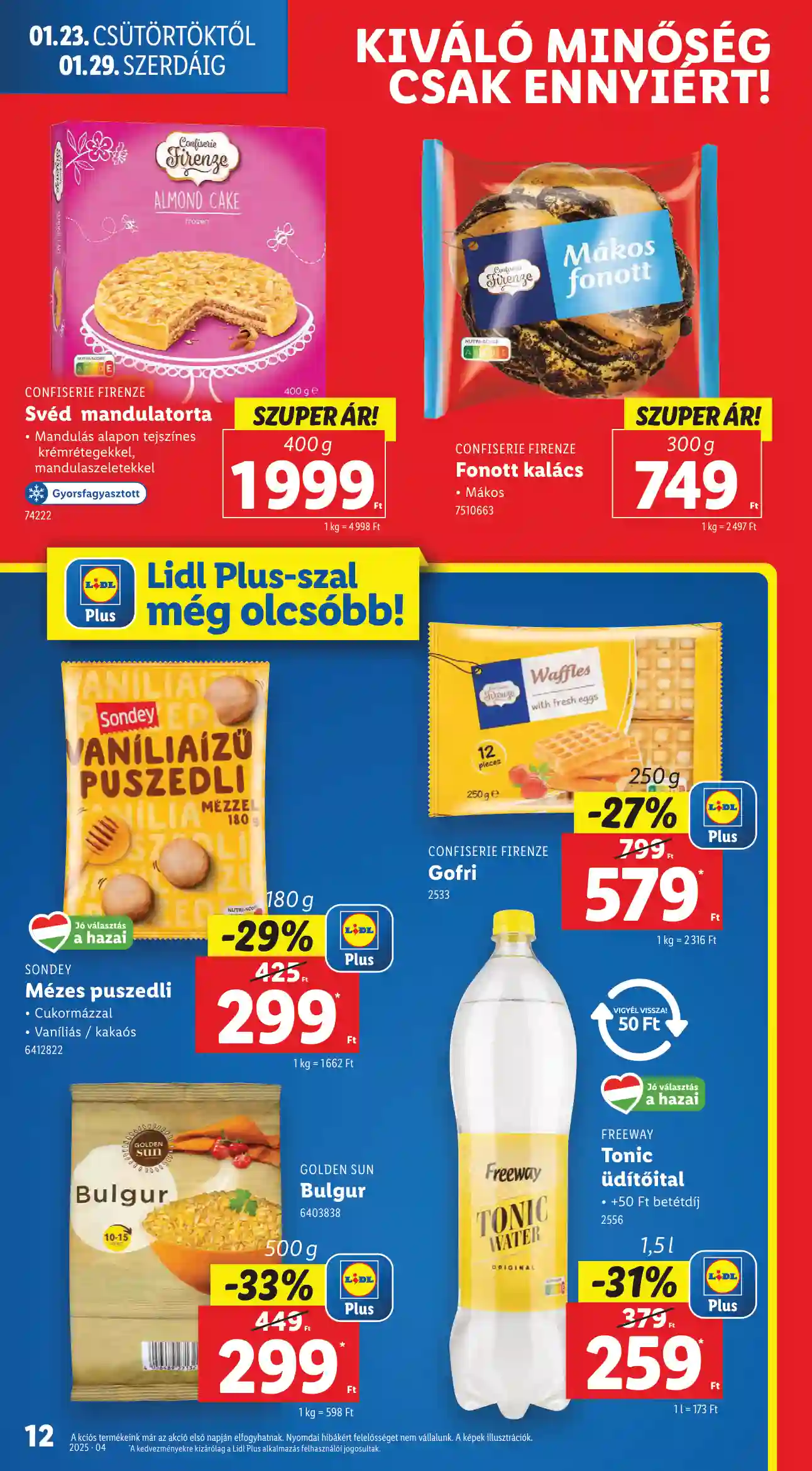 Lidl akciós újság 4. hét (Érvényes 01.23-tól) (4 oldal)