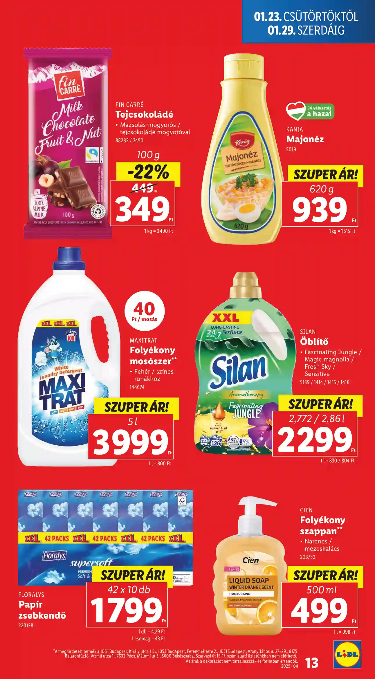 Lidl akciós újság 4. hét (Érvényes 01.23-tól) (5 oldal)