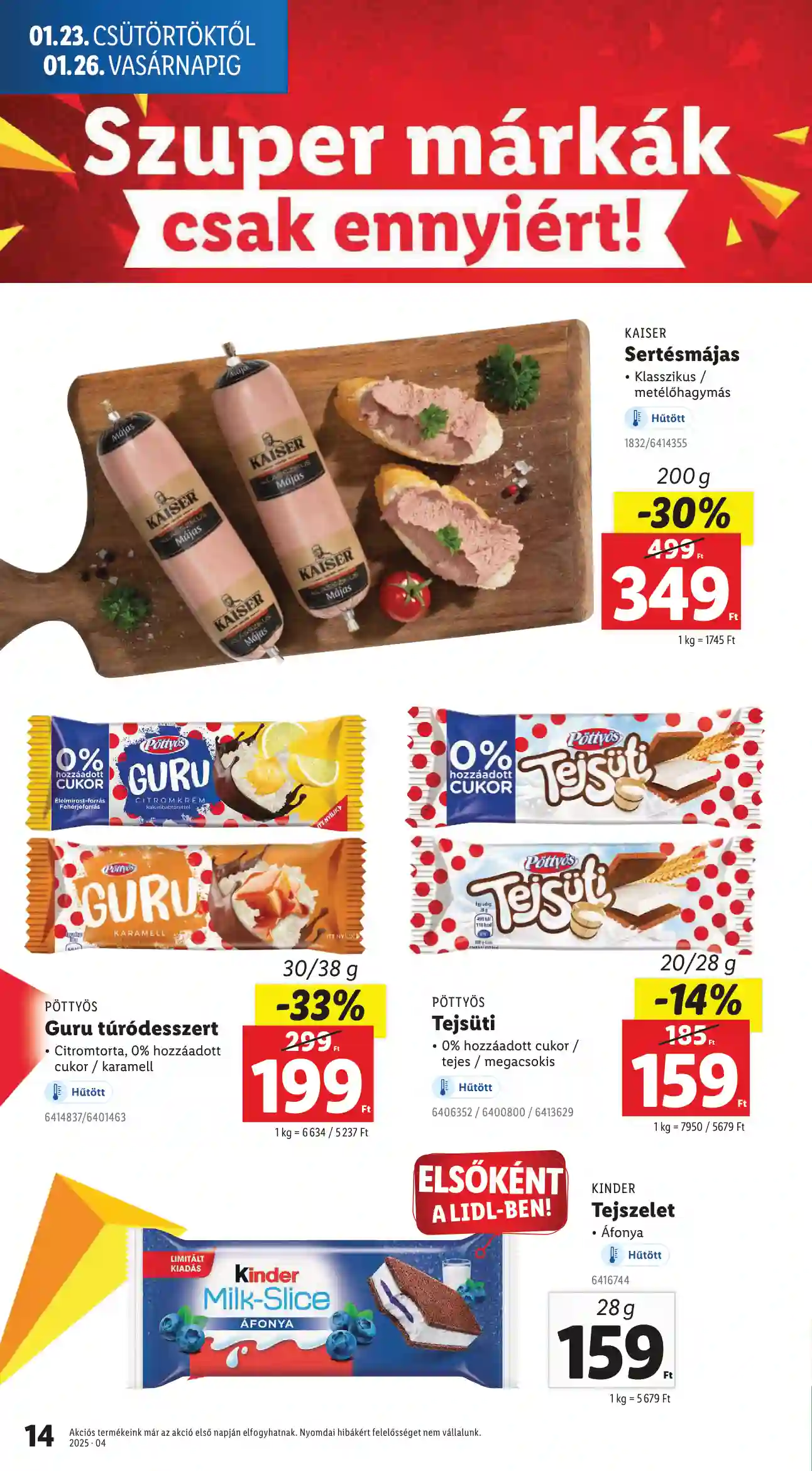 Lidl akciós újság 4. hét (Érvényes 01.23-tól) (6 oldal)