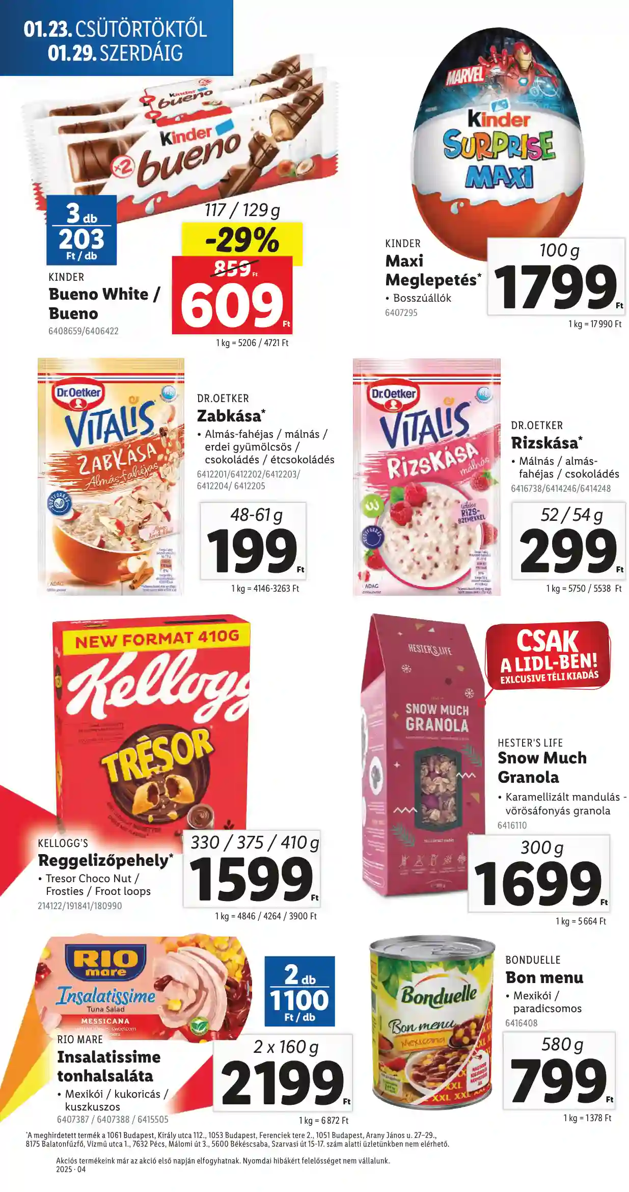 Lidl akciós újság 4. hét (Érvényes 01.23-tól) (8 oldal)