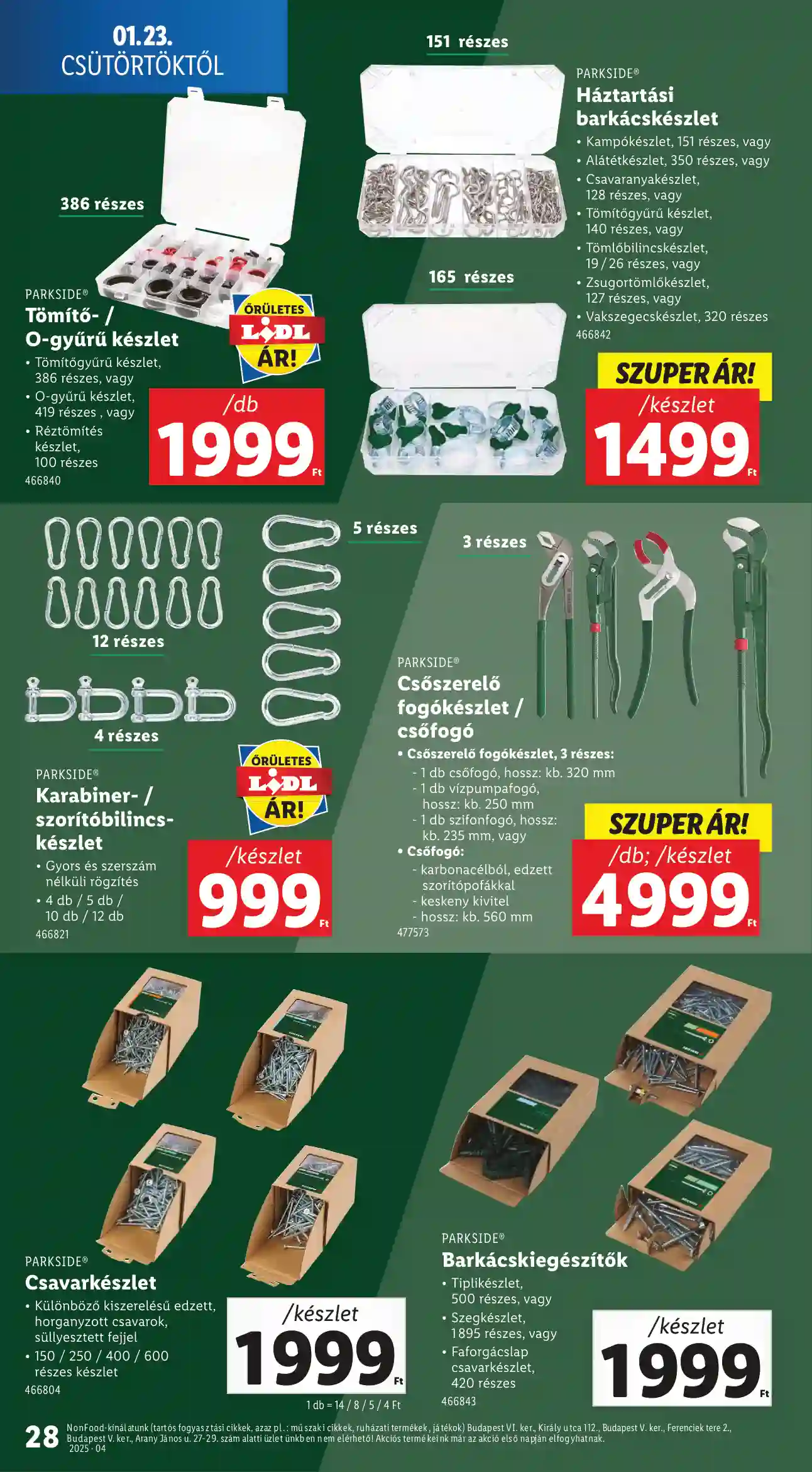 Lidl akciós újság 4. hét (Érvényes 01.23-tól) (21 oldal)