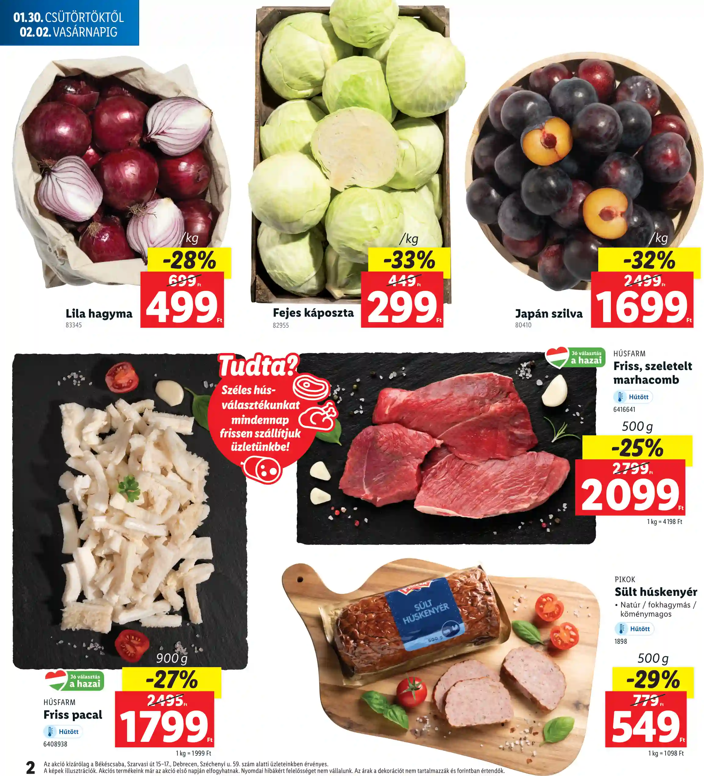 Lidl akciós újság 5. hét (Regionális akciók) (2 oldal)