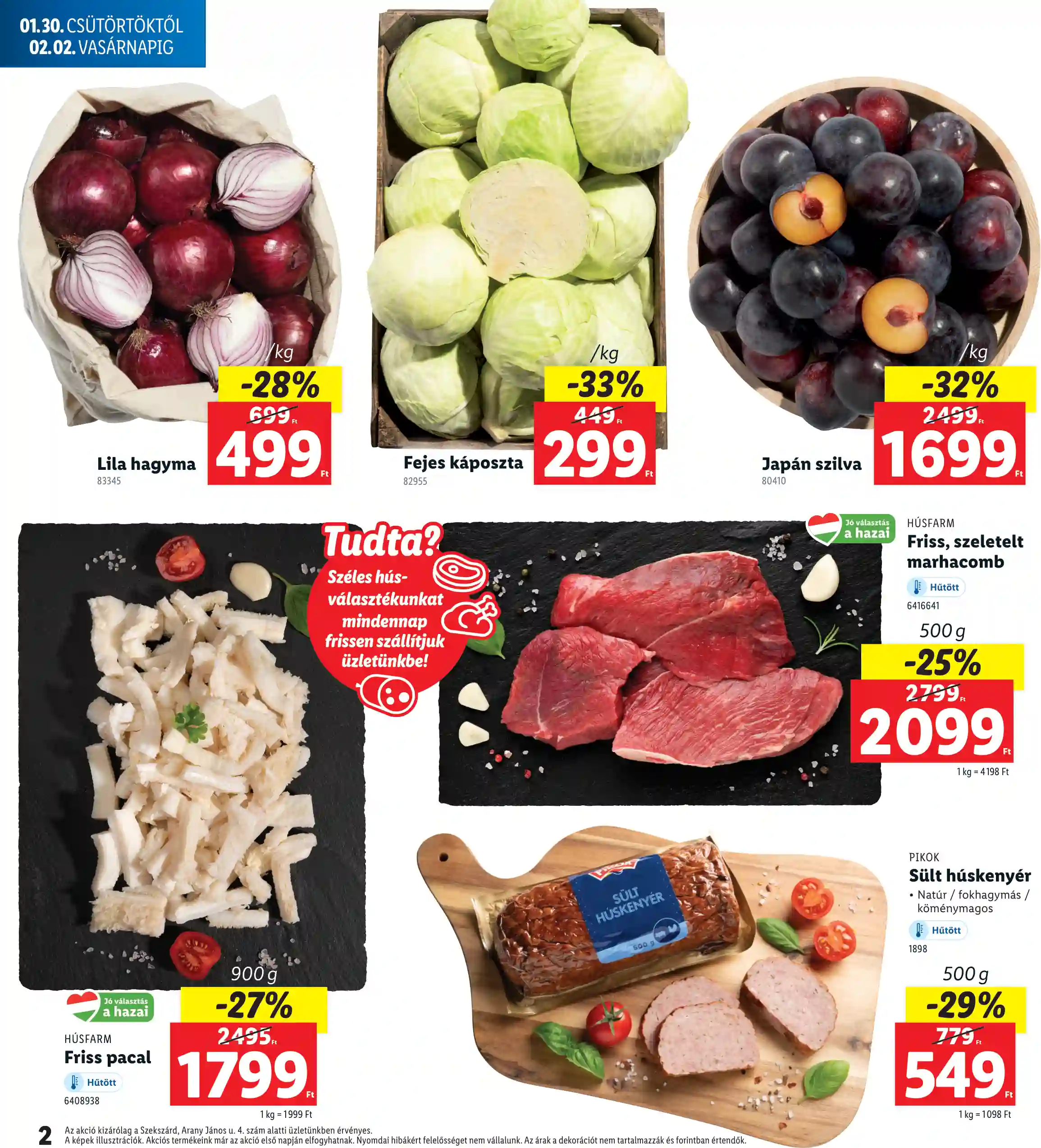 Lidl akciós újság 5. hét (Regionális akciók – Szekszárd) (2 oldal)