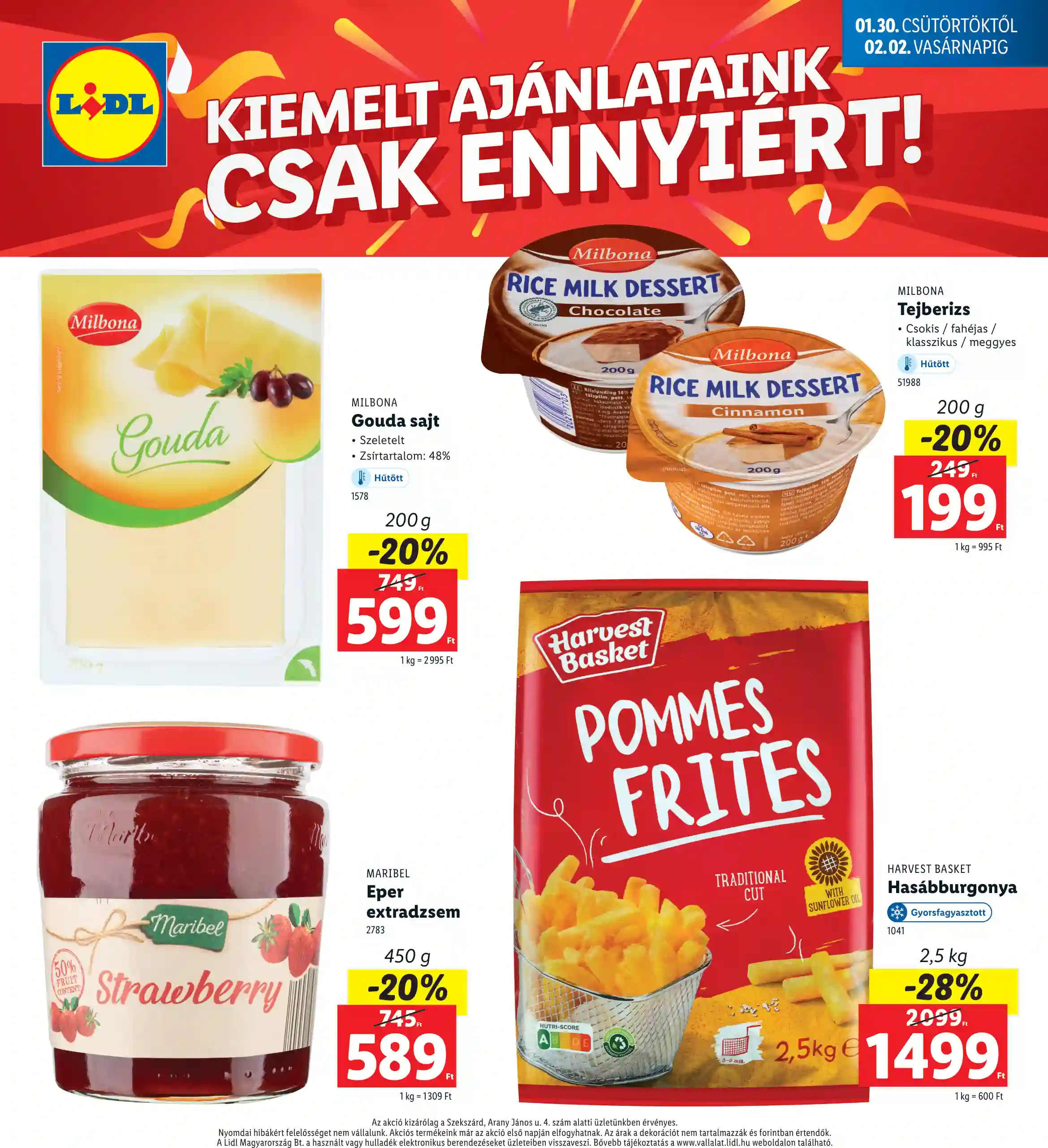 Lidl akciós újság 5. hét (Regionális akciók – Szekszárd) (4 oldal)