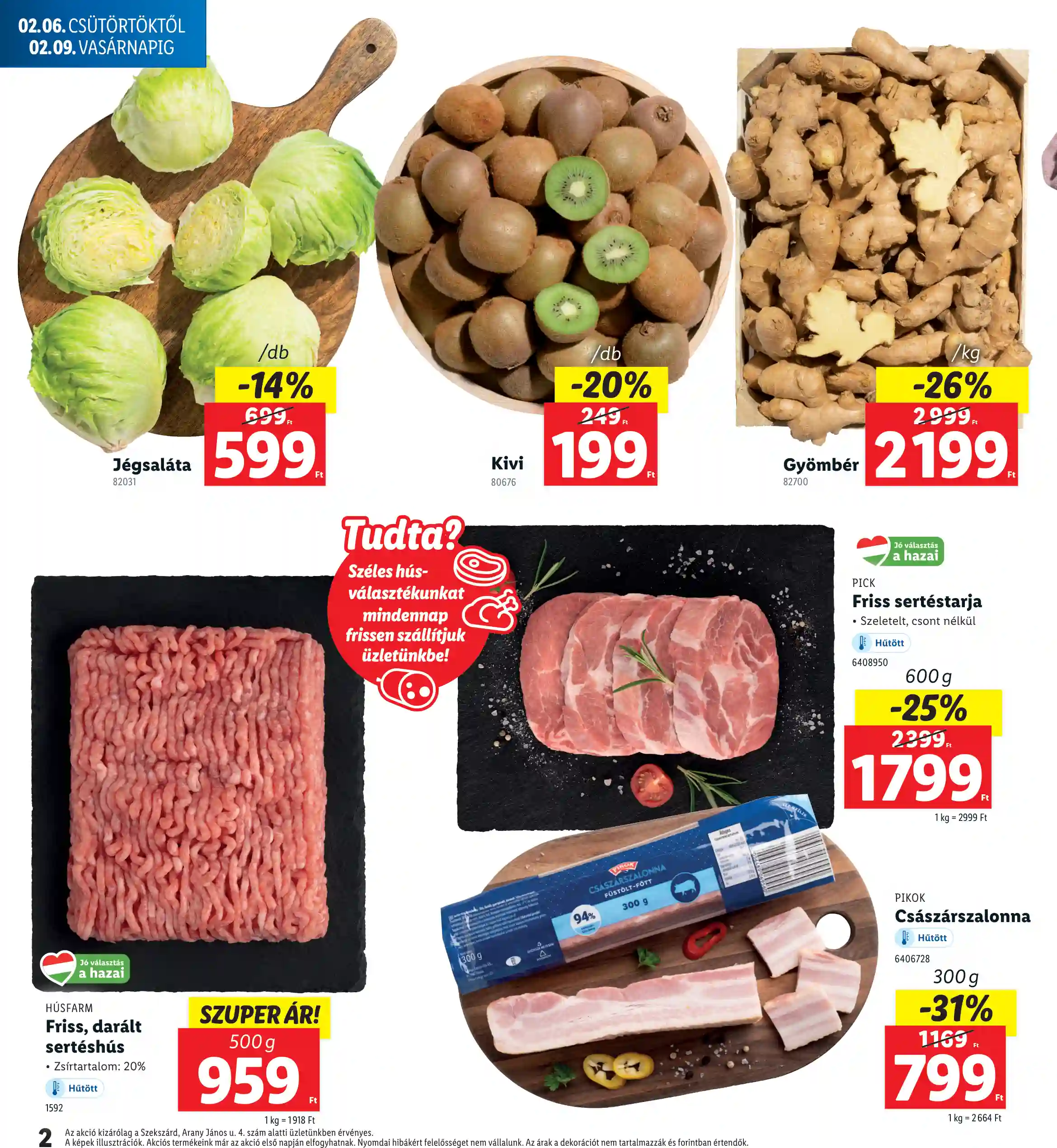 Lidl akciós újság 6. hét (Regionális akciók – Szekszárd) (2 oldal)