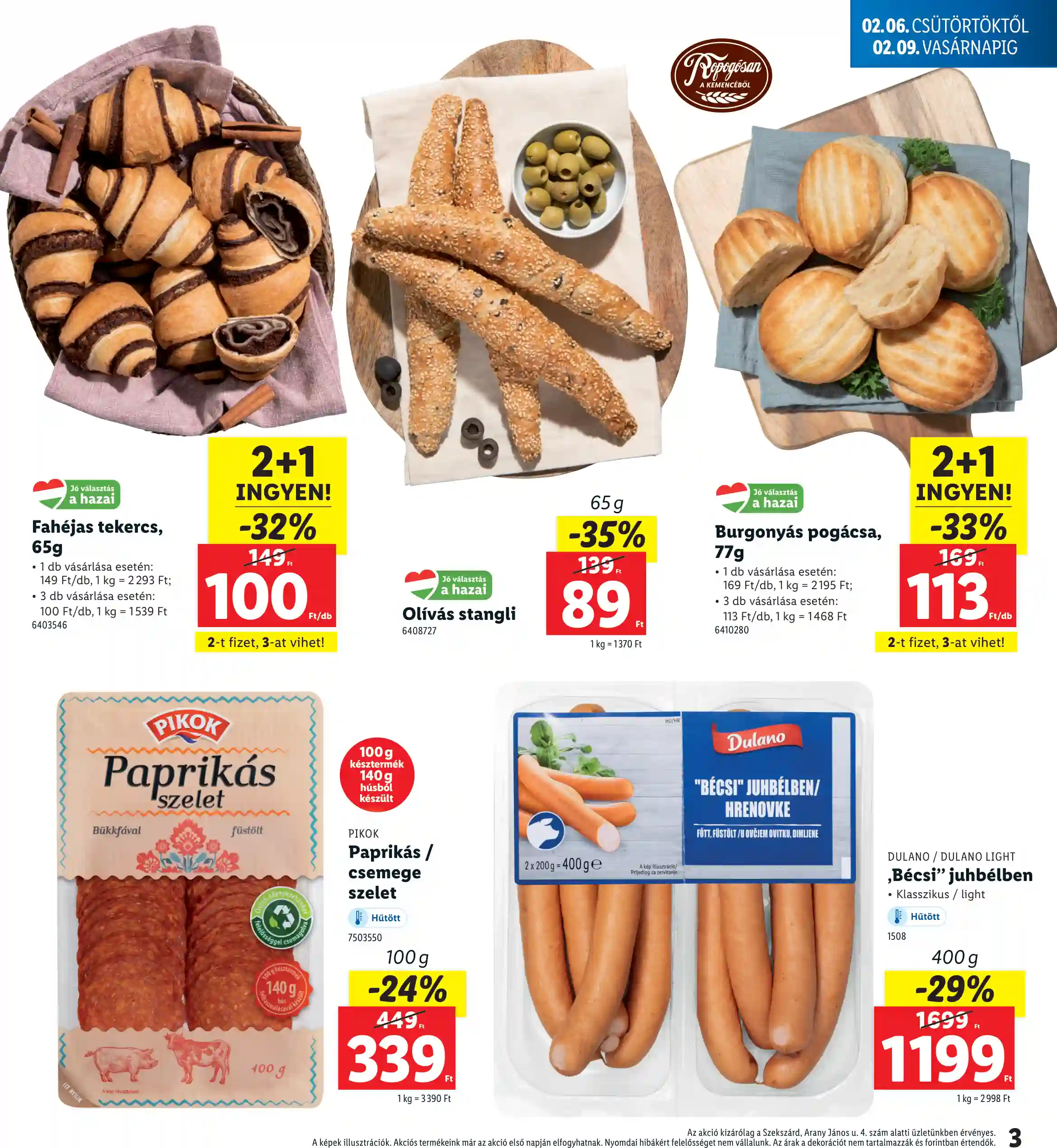 Lidl akciós újság 6. hét (Regionális akciók – Szekszárd) (3 oldal)
